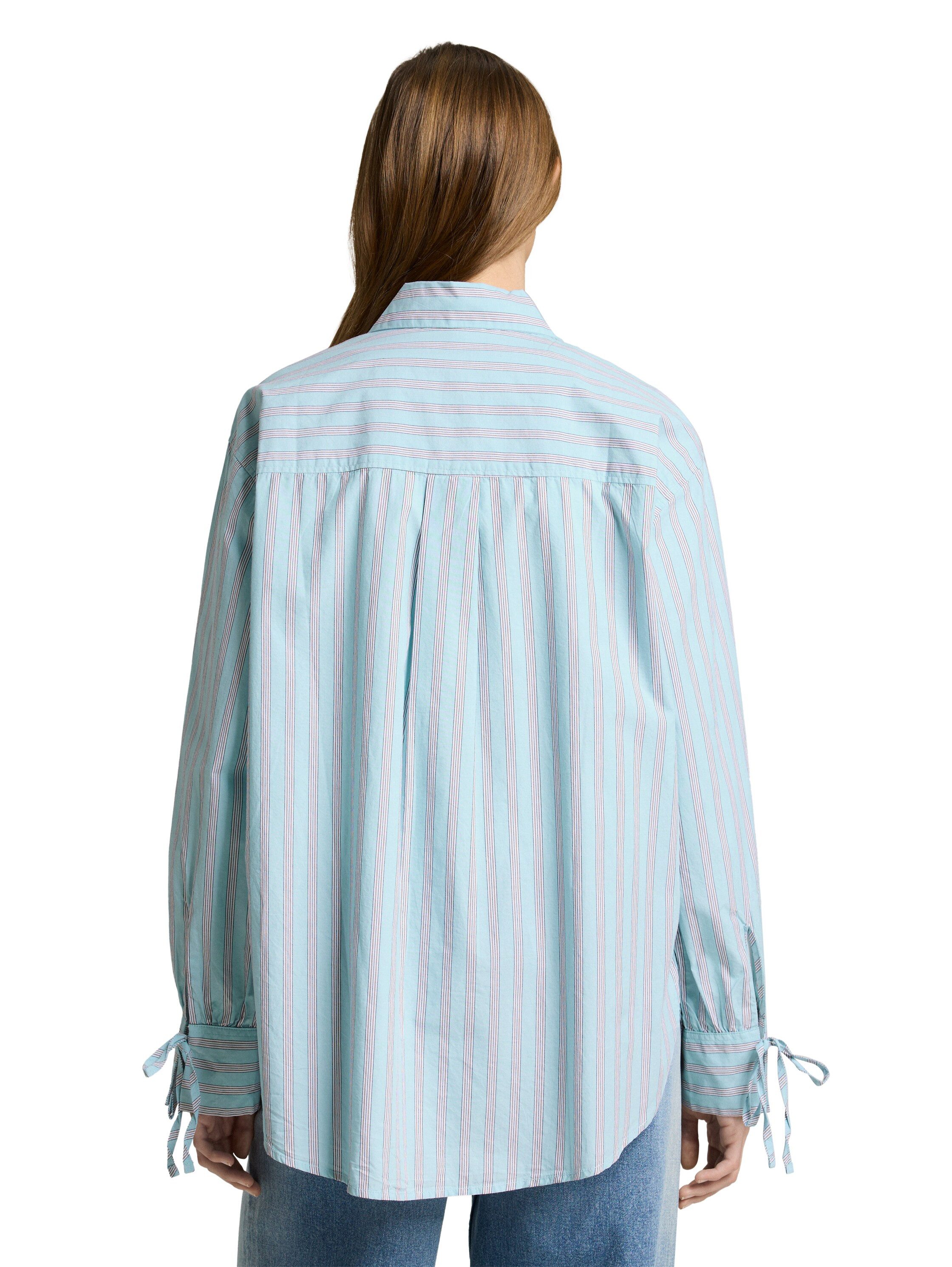 TOM TAILOR Denim Klassische Bluse mit Streifen Muster günstig online kaufen