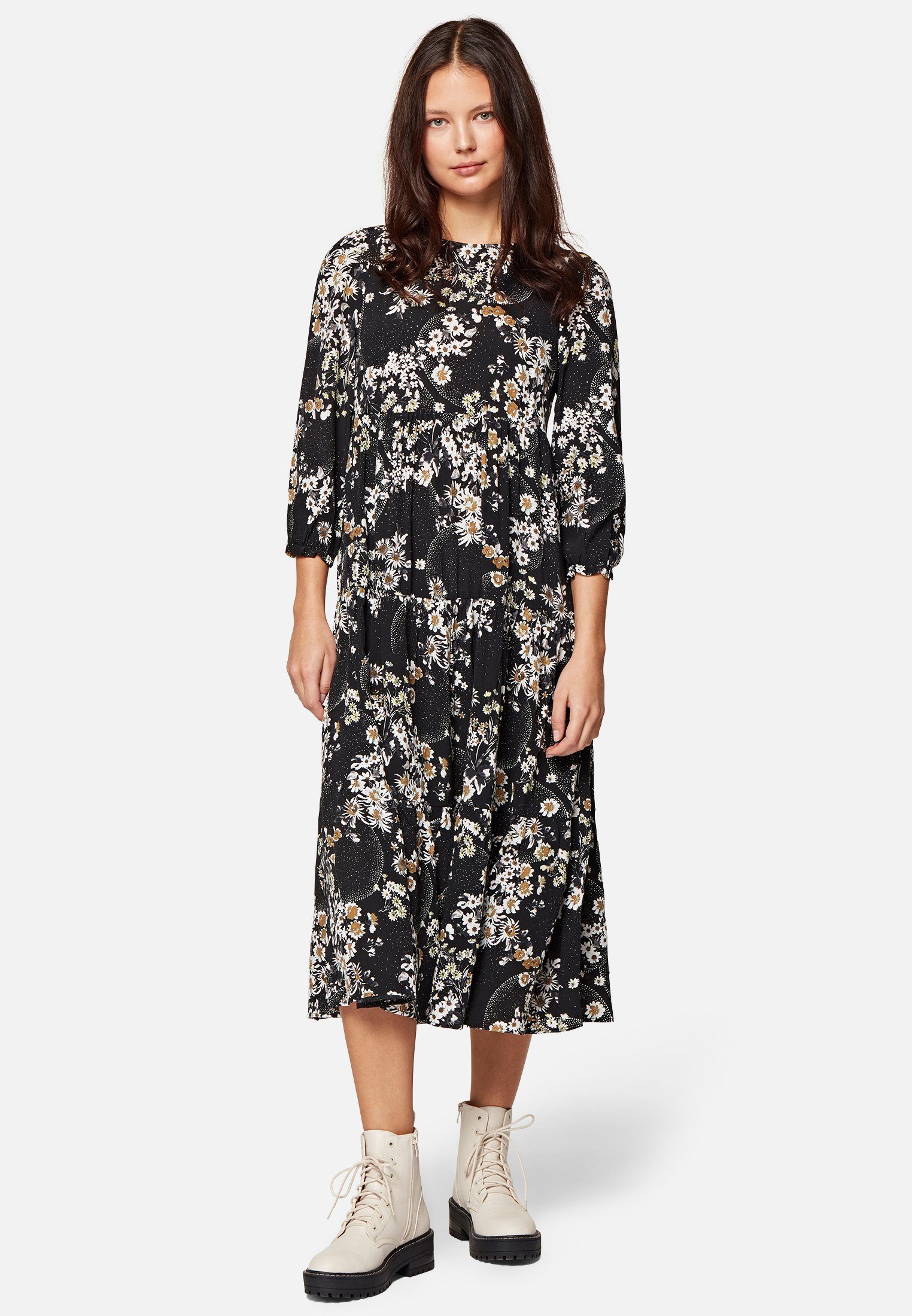 Mavi Maxikleid LONG DRESS Floraler Print almond milk flower print