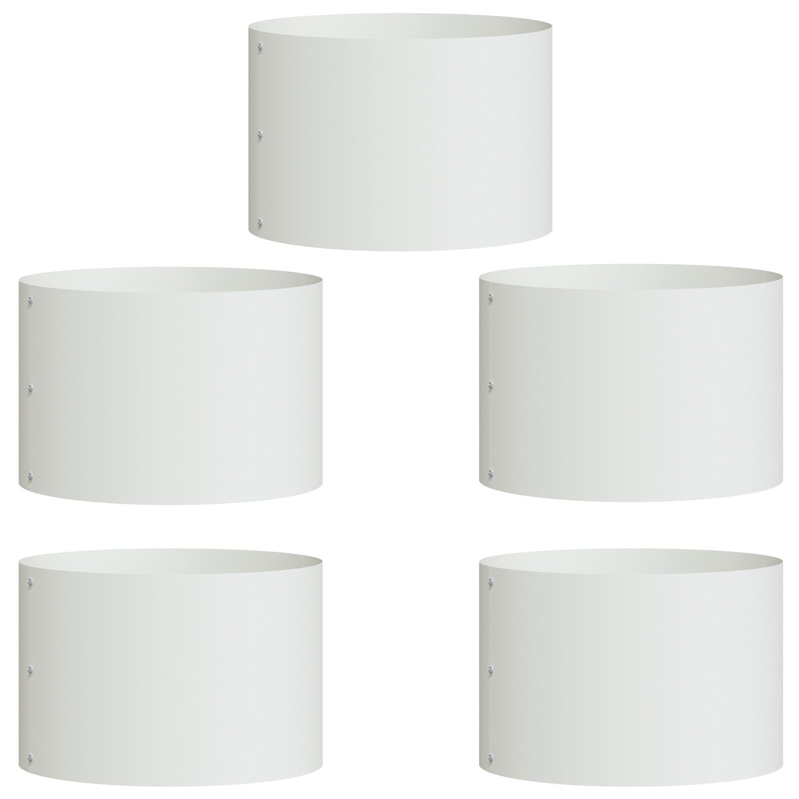 vidaXL Blumentopf Weiße Keramiktöpfe Weiß Keramik günstig online kaufen