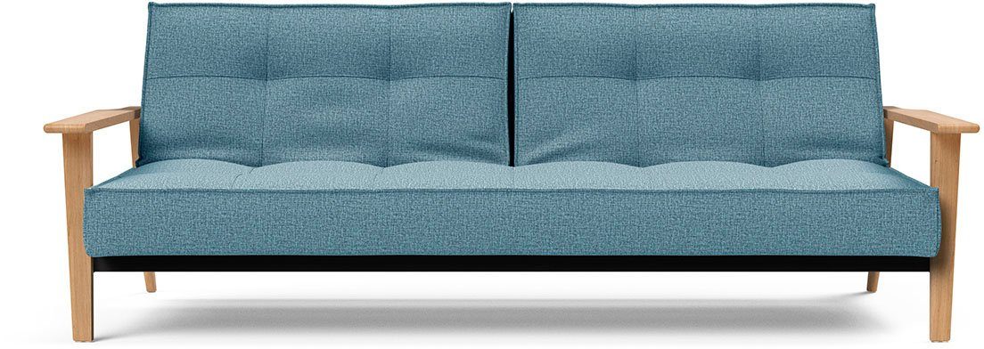 INNOVATION LIVING ™ Schlafsofa Splitback Frej, Dauerschlafsofa, bequem mit Federkernunterfederung, mit stabilen Armlehnen, in skandinavischem Design