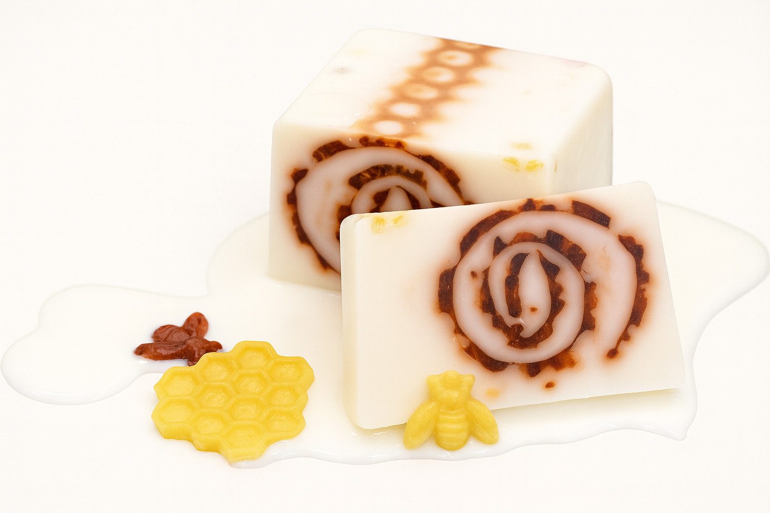 Nesbel - Spüren Sie die Reinheit? Handseife Milch und Honig, Glycerin Hand-und Dusch Seife mit Ziegenmilch 100g