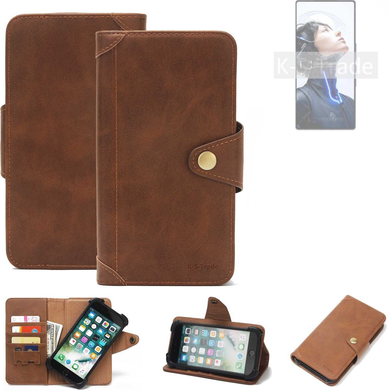 K-S-Trade Handyhülle für REDMAGIC 11 Pro, Handyhülle Schutz Hülle Walletcase Bookstyle Tasche Case