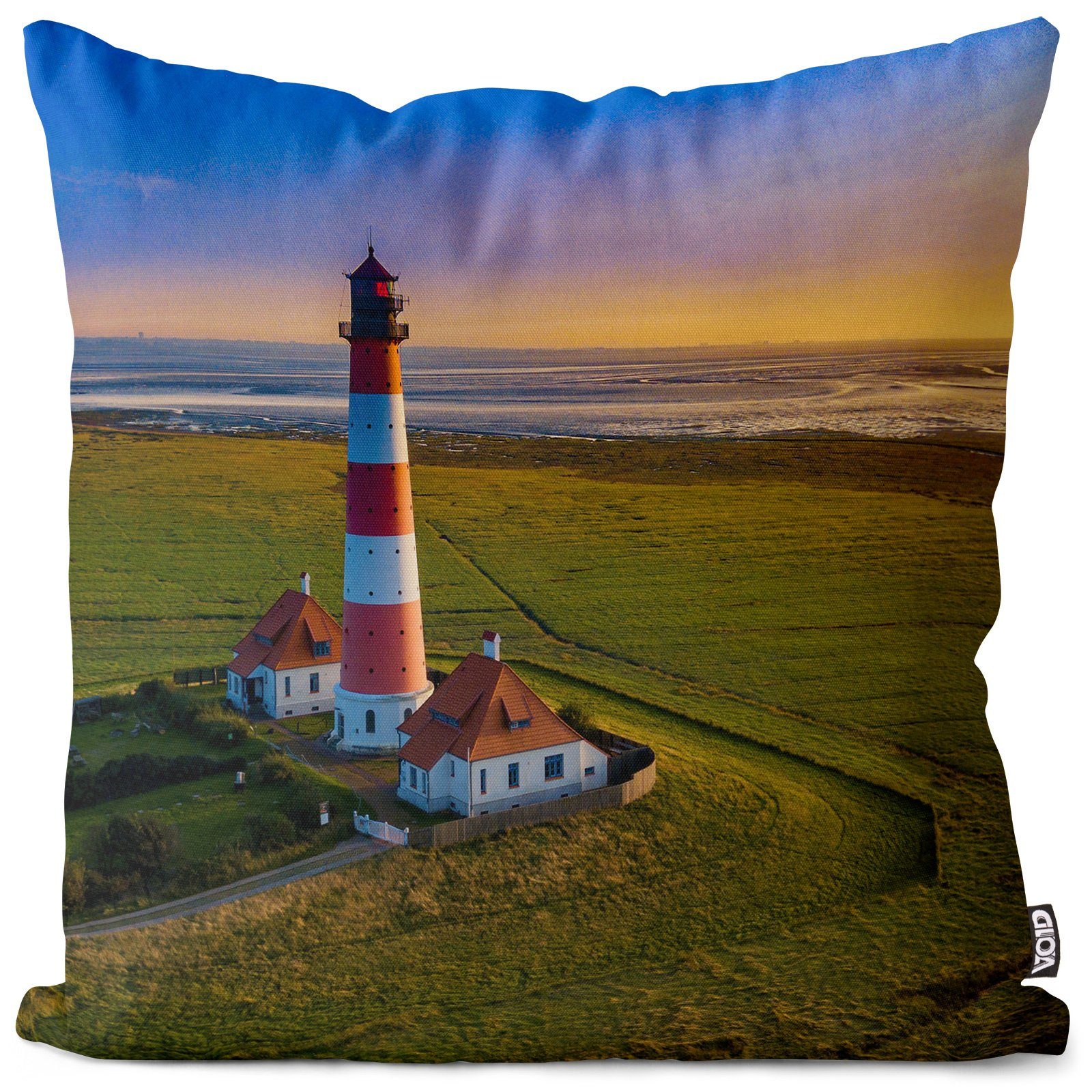 VOID Kissenbezug, (1 Stück), Wattenmeer Leuchtturm günstig online kaufen