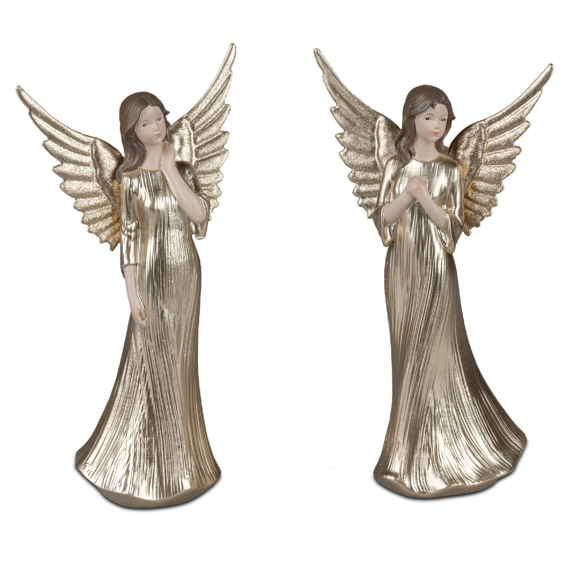formano Dekofigur Klassik, Höhe: 18cm, Farbe: Gold, Motiv: Engel