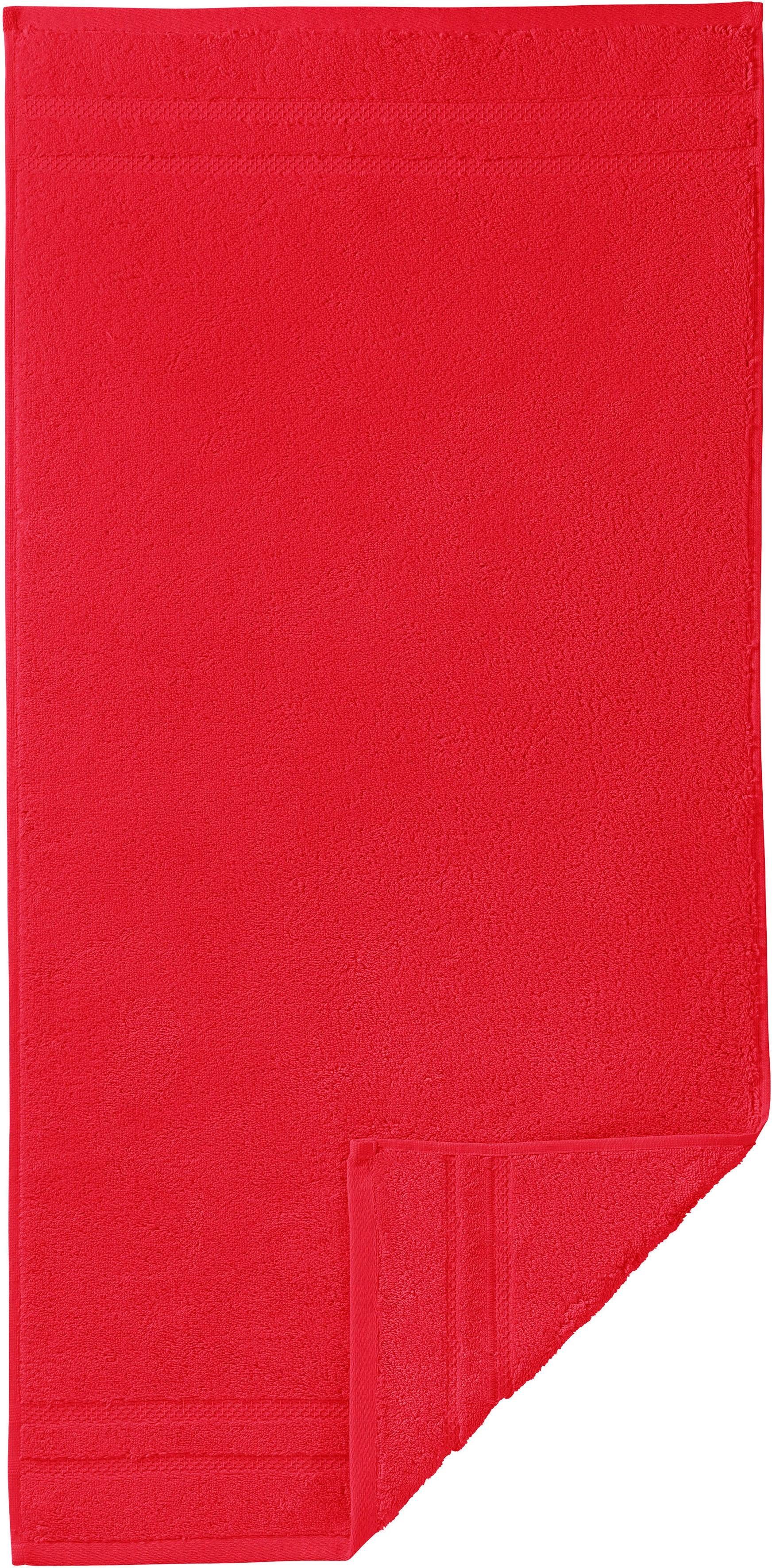 Egeria Gästehandtücher Micro Touch, Walkfrottee (3-St), Streifenbordüre, extrem saugfähig & flauschig, 100% Baumwolle
