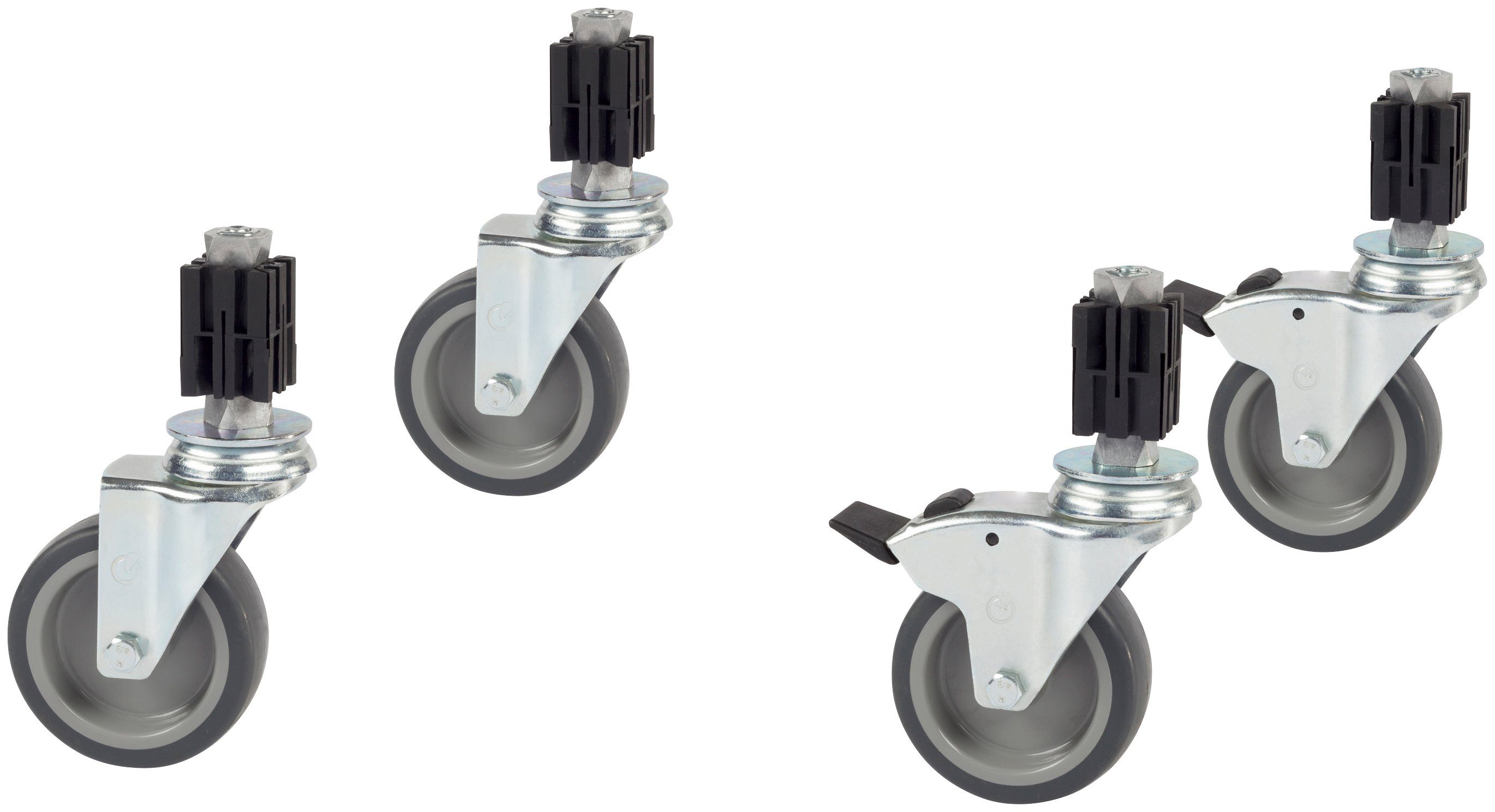 PADOR Lenkrolle »11 FE«, (Set, 4-St), Robust und von hoher