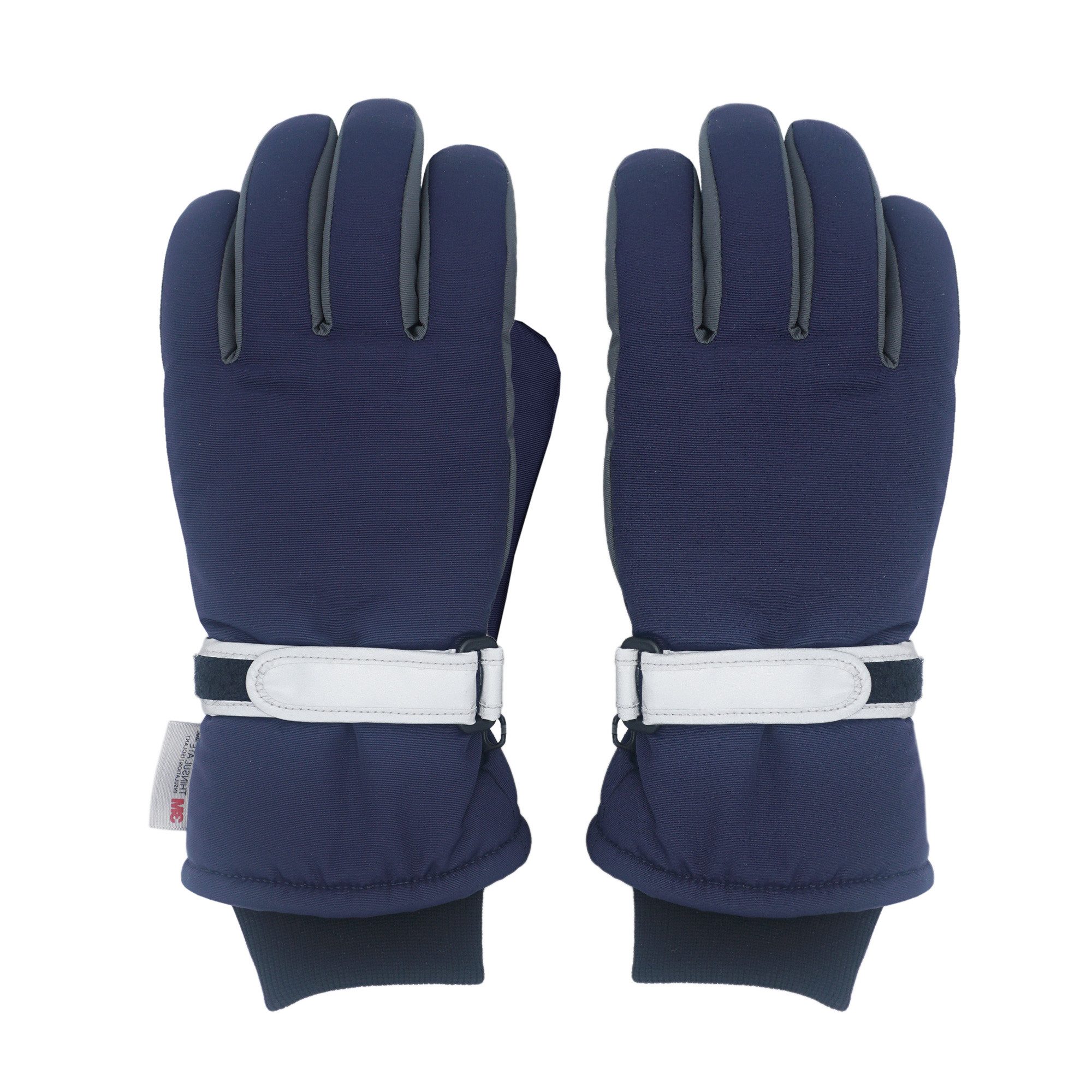 MAXIMO Thermohandschuhe (1 Paar) mit reflektierendem Verschluss, Fleecefutter, Strickbündchen