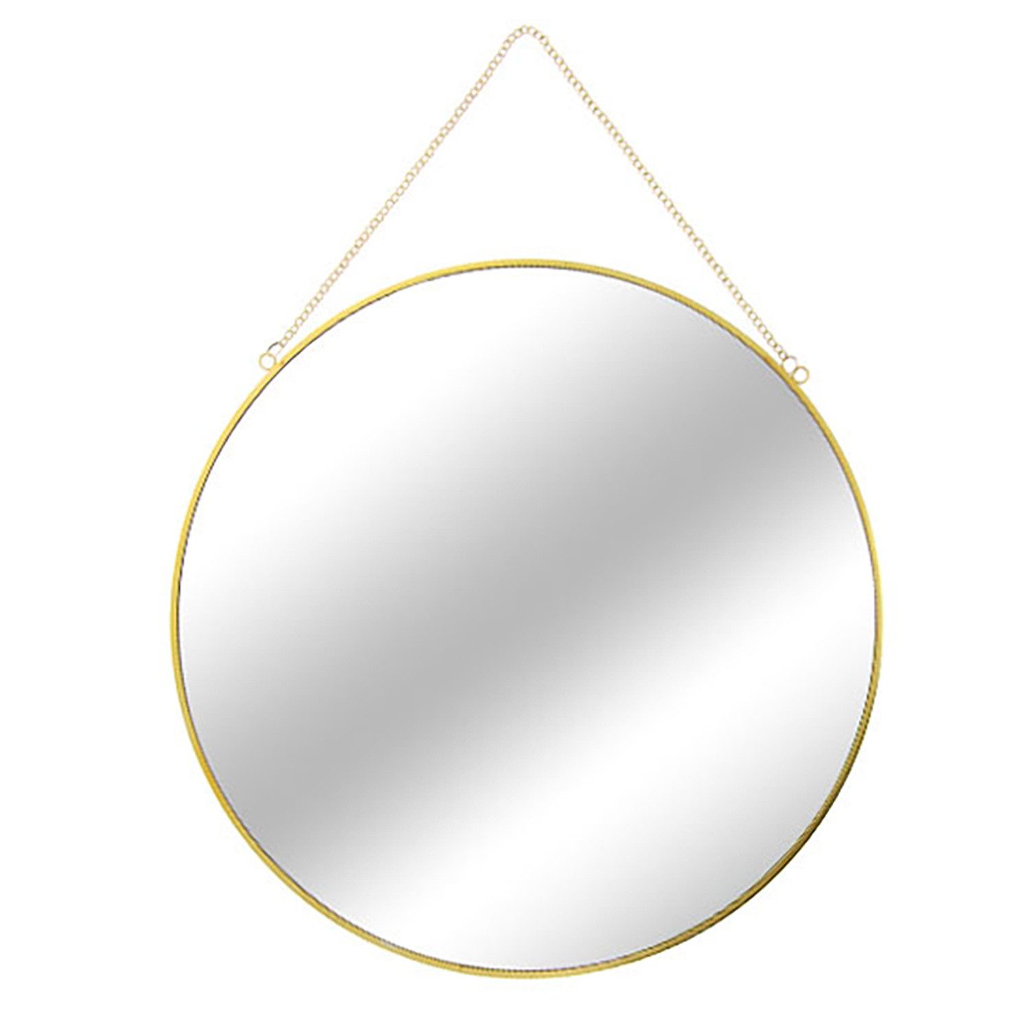 Mojawo Spiegel Wandspiegel Hängespiegel Spiegel Badspiegel rund Gold mit Ke günstig online kaufen