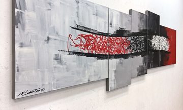 WandbilderXXL XXL-Wandbild Flow Of Emotions 210 x 70 cm, Abstraktes Gemälde, handgemaltes Unikat