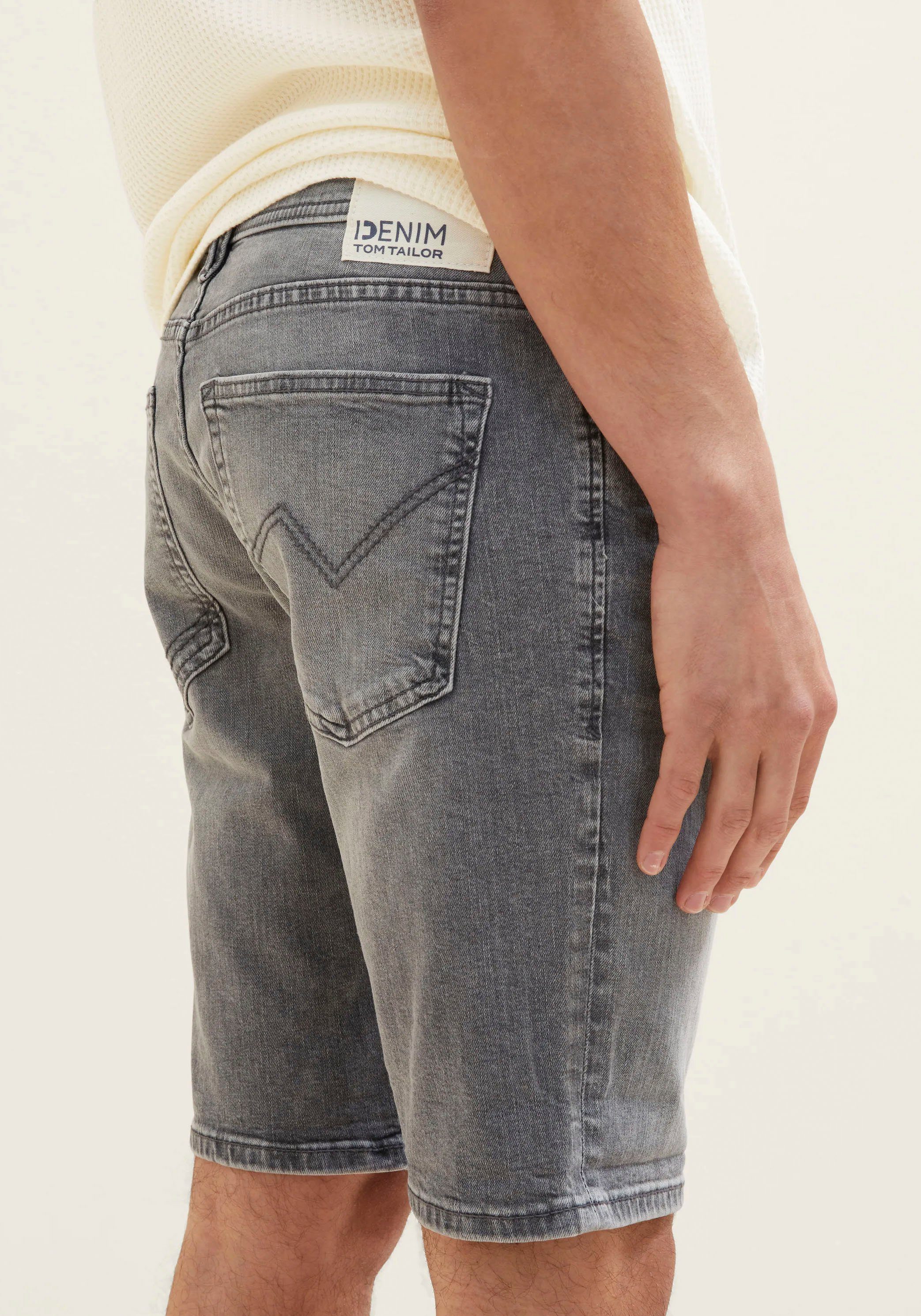 in grey 5-Pocket TOM used Jeansshorts TAILOR Form Denim