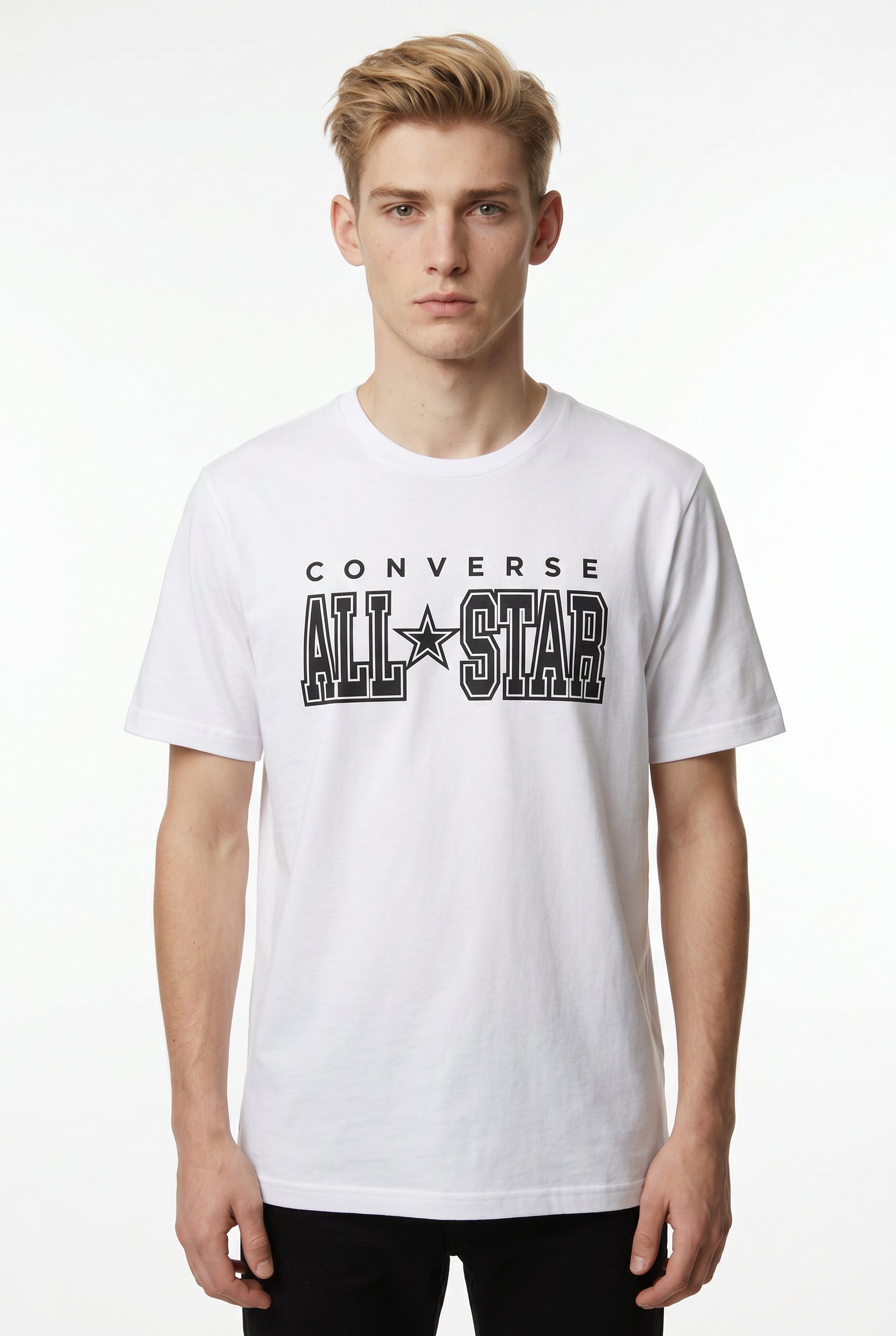 Converse T-Shirt CONVERSE ARCH ALL STAR TEE Kurzarm, mit Rundhalsausschnitt, aus Baumwolle und Polyester