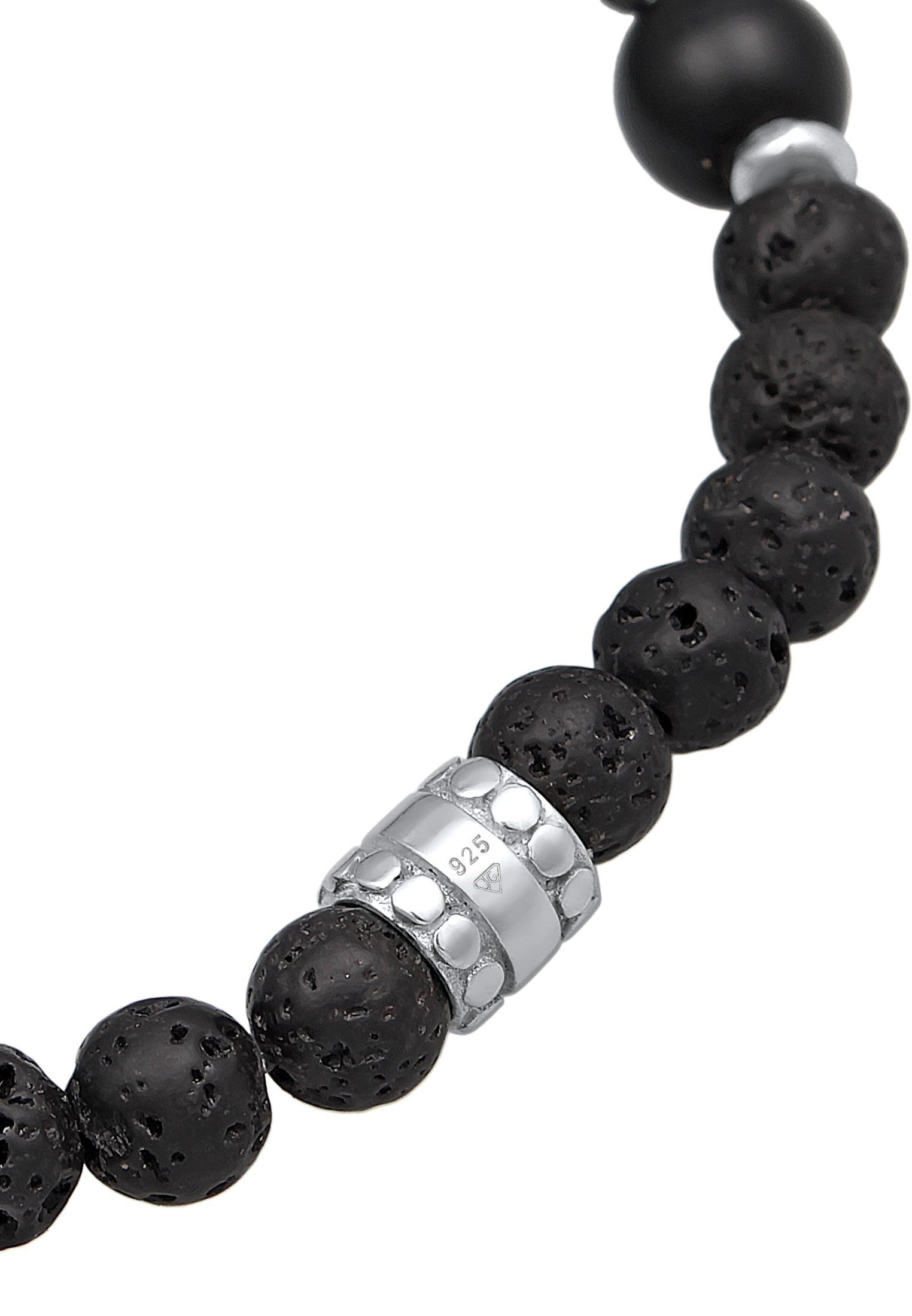 Kugel Herren Vintage Kuzzoi Schwarz Bead-Armband-Set Silber 925 Onyx Oxidiert,