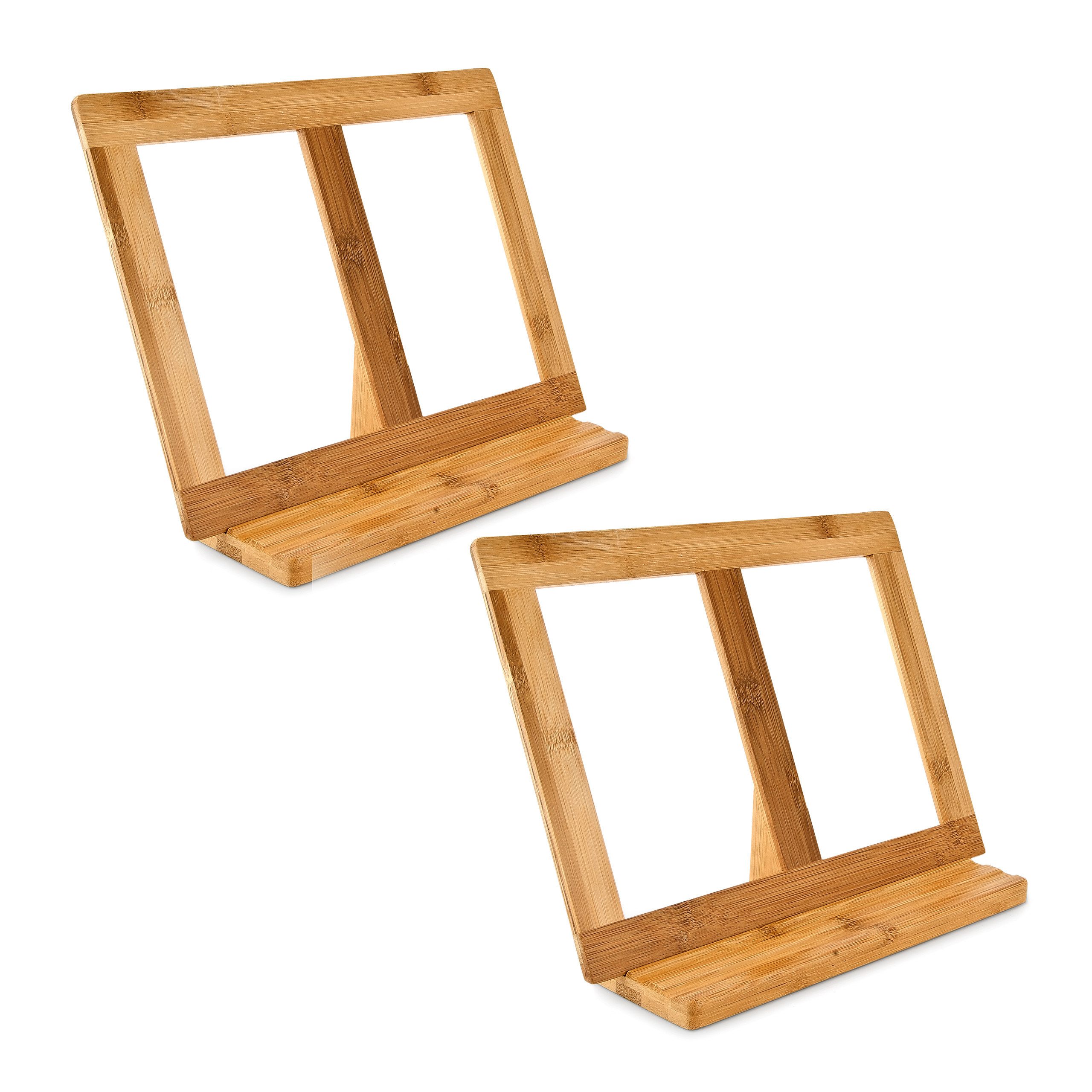 Buchstütze 2 x Buchstütze Bambus
