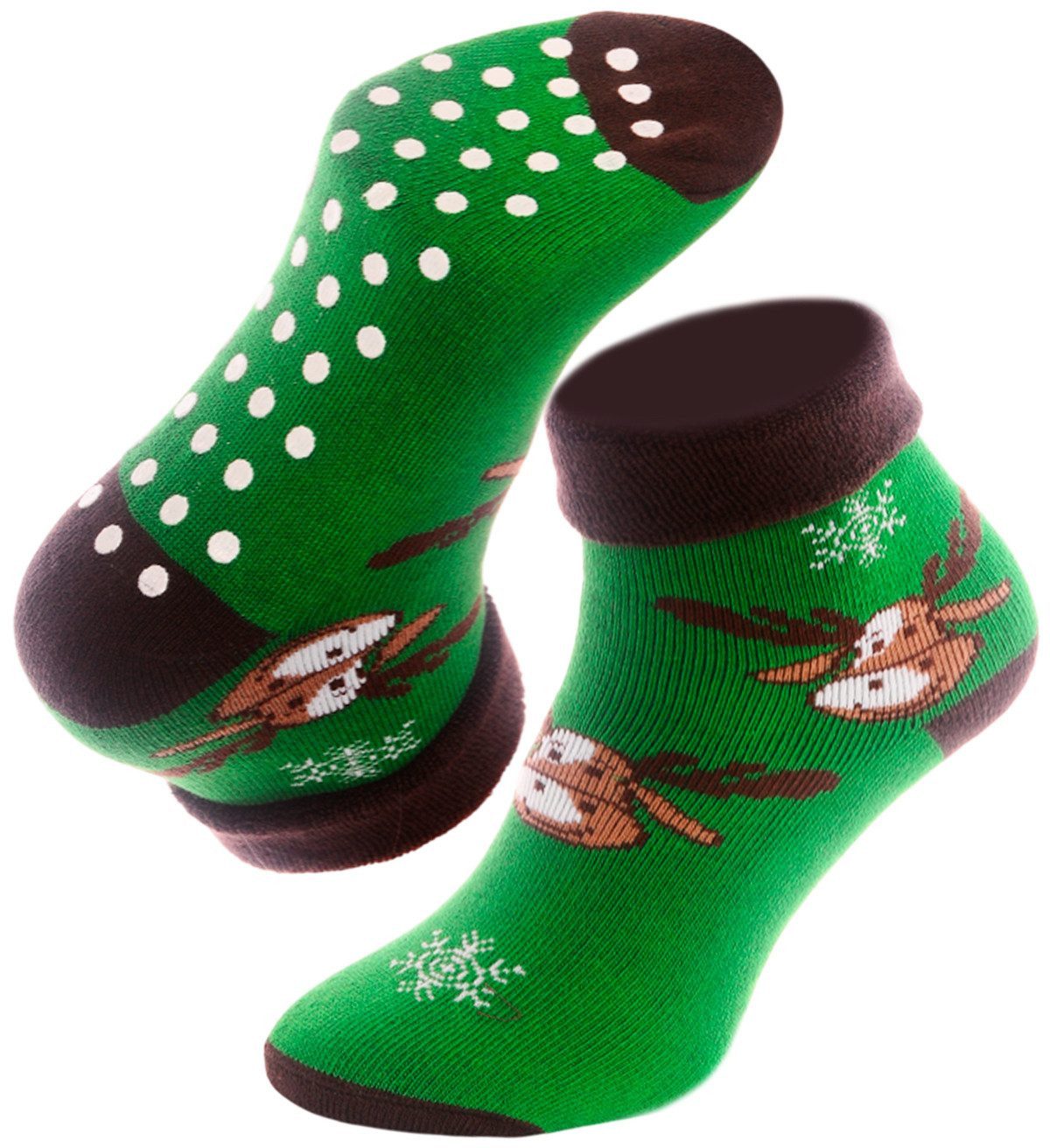 Thermosocken Warme Baby und Kinder Socken Weihnachtssocken mit ABS Sohle 32 33 34