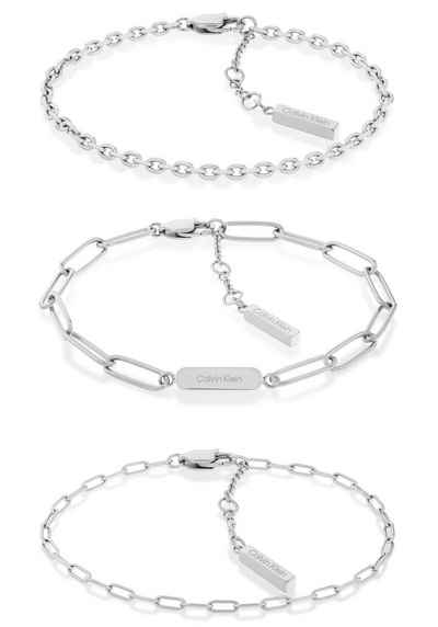 Calvin Klein Armband Multipack Schmuck Edelstahl Armschmuck DEFIANT (Set, 3-tlg)