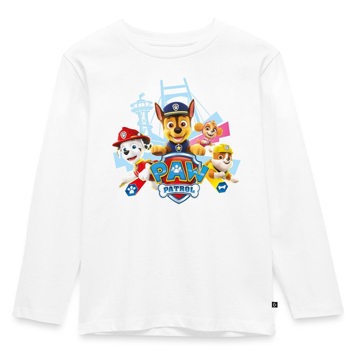 T-Shirt Paw Patrol Logo Kinder Premium Langarmshirt