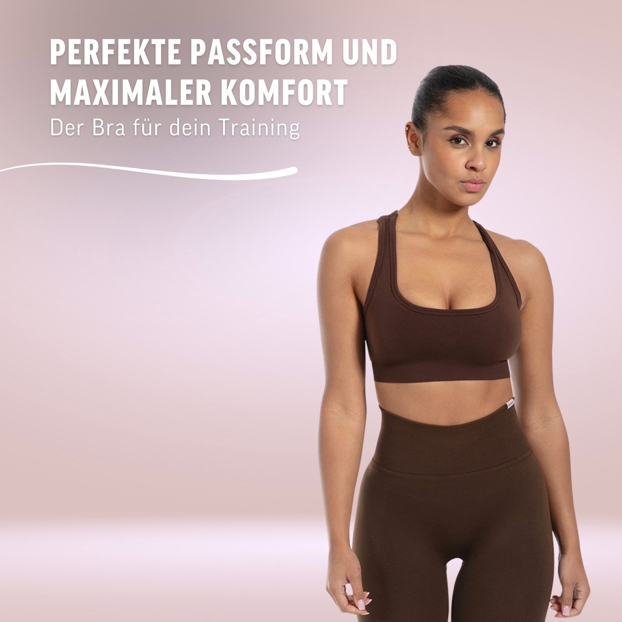 Smilodox Sport-BH Louisa, Blickdicht Rutschfester Sport Bra, Gerippter Stoff Top Shaped Fit ärmelloses Oberteil, Atmungsaktives Yoga Tank Top