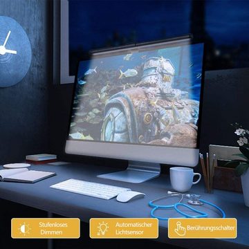 GlobaLink Arbeitsleuchte Augenpflege Computer Monitor Lampe, Warmweiß, 52CM