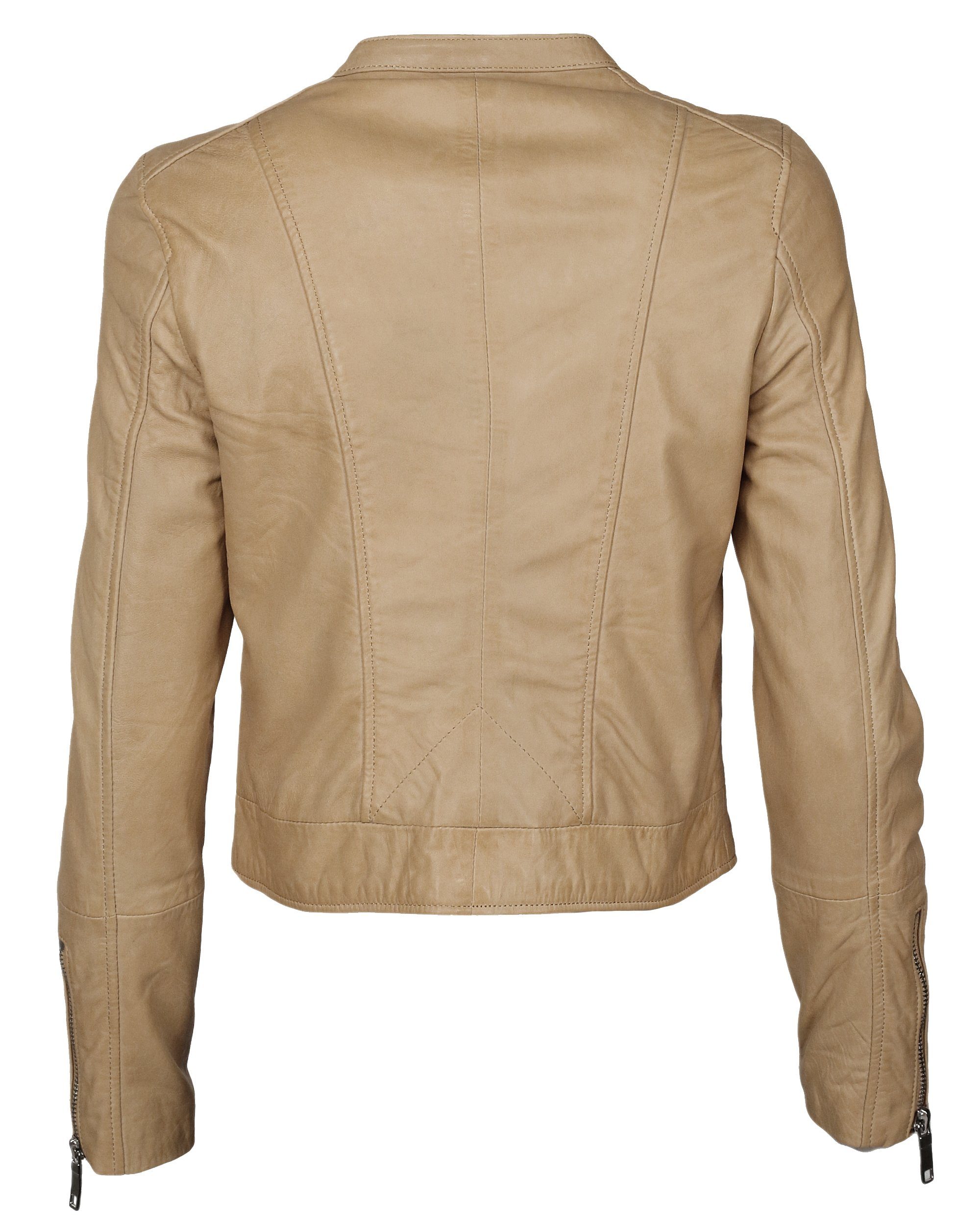 Maze Grenada beige Lederjacke