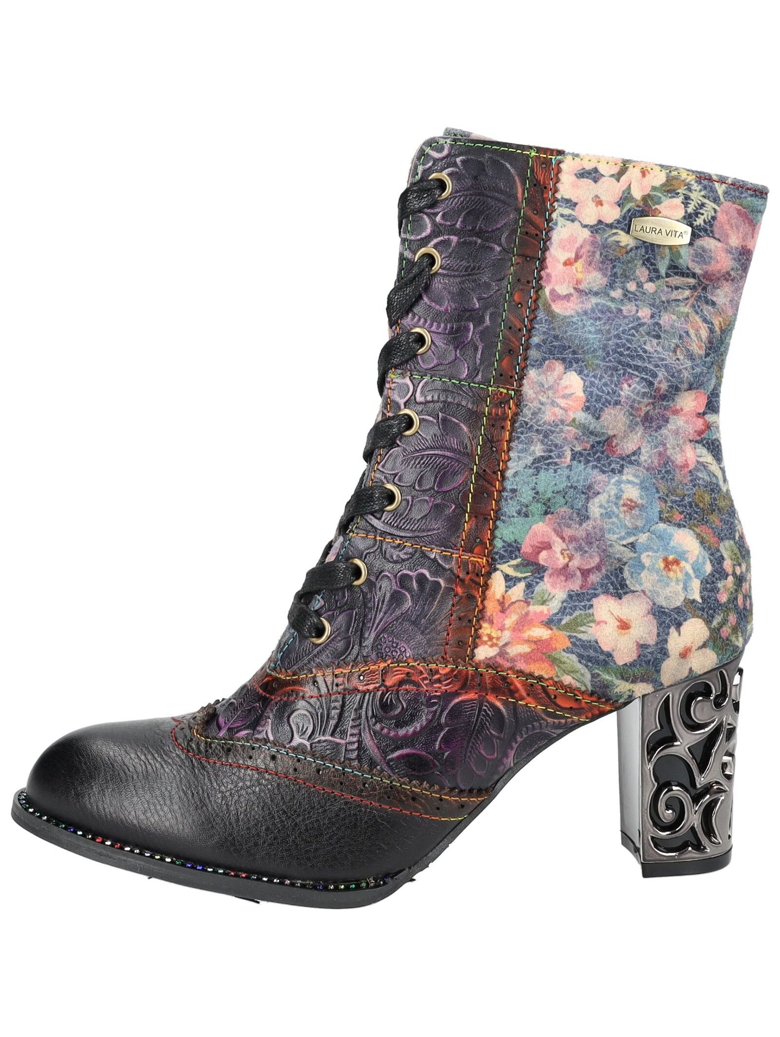 LAURA VITA LAURA VITA Stiefelette Leder/Textil High-Heel-Stiefelette