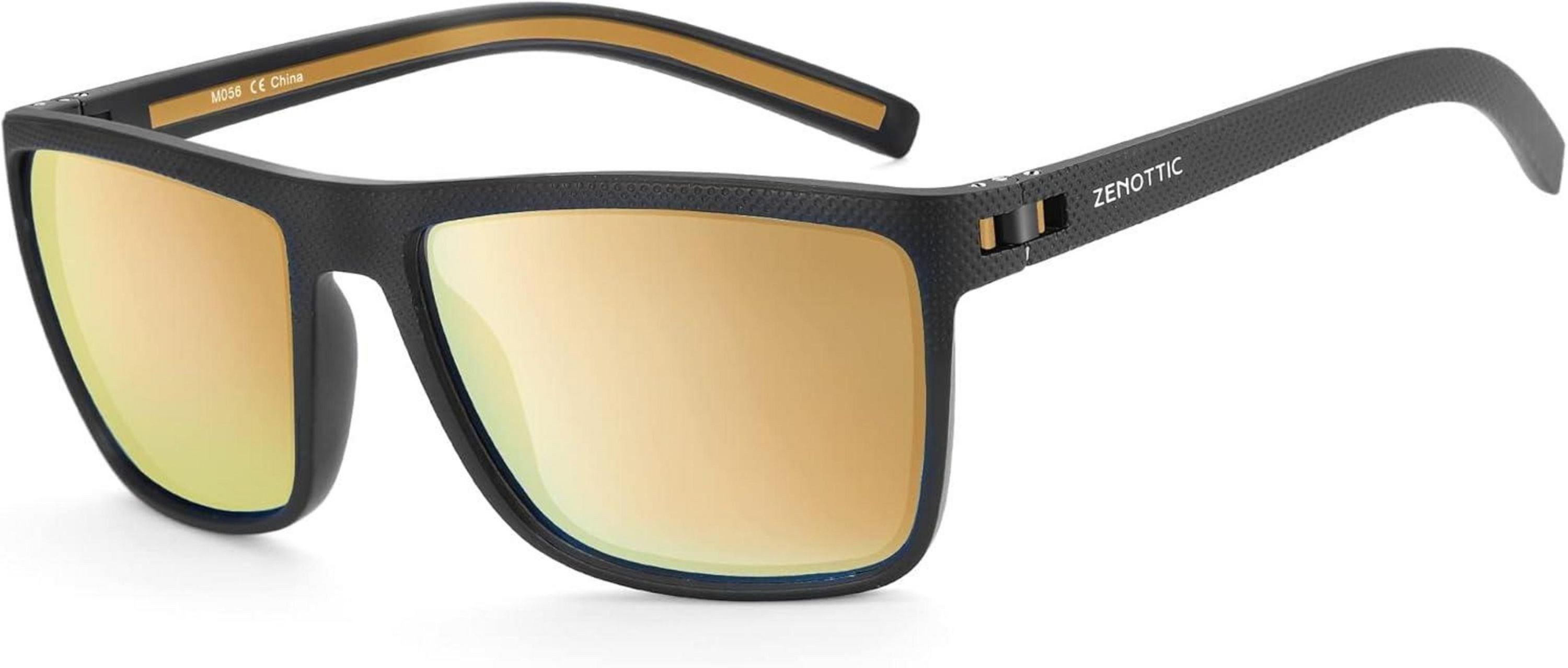 Sonnenbrille Polarisierte Herren TR90 Sonnenbrille mit UV400 Schutz & verspiegelter