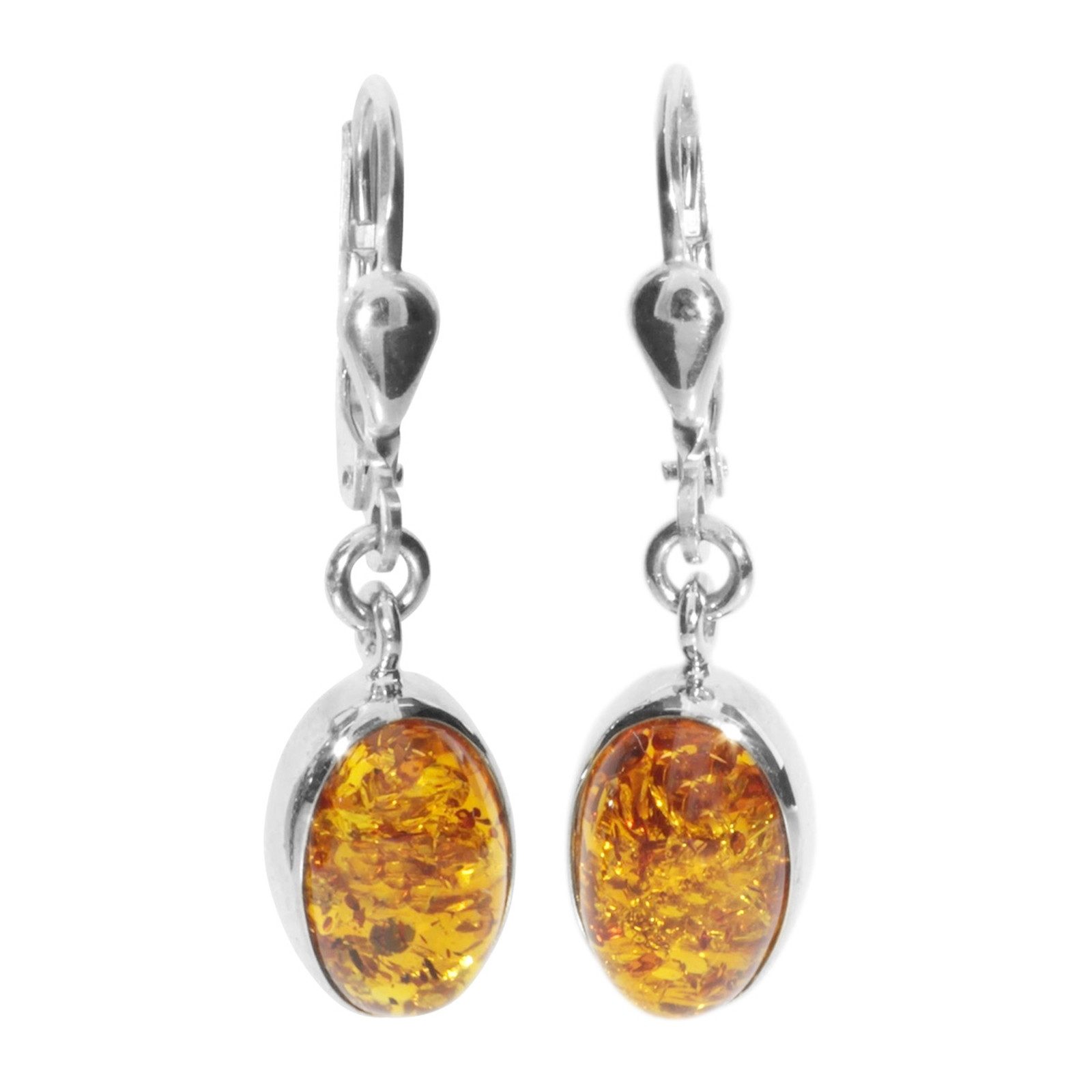OSTSEE-SCHMUCK Paar Ohrhänger Ostsee-Schmuck Ohrhänger Classic 11 x 7 mm (2-tlg)