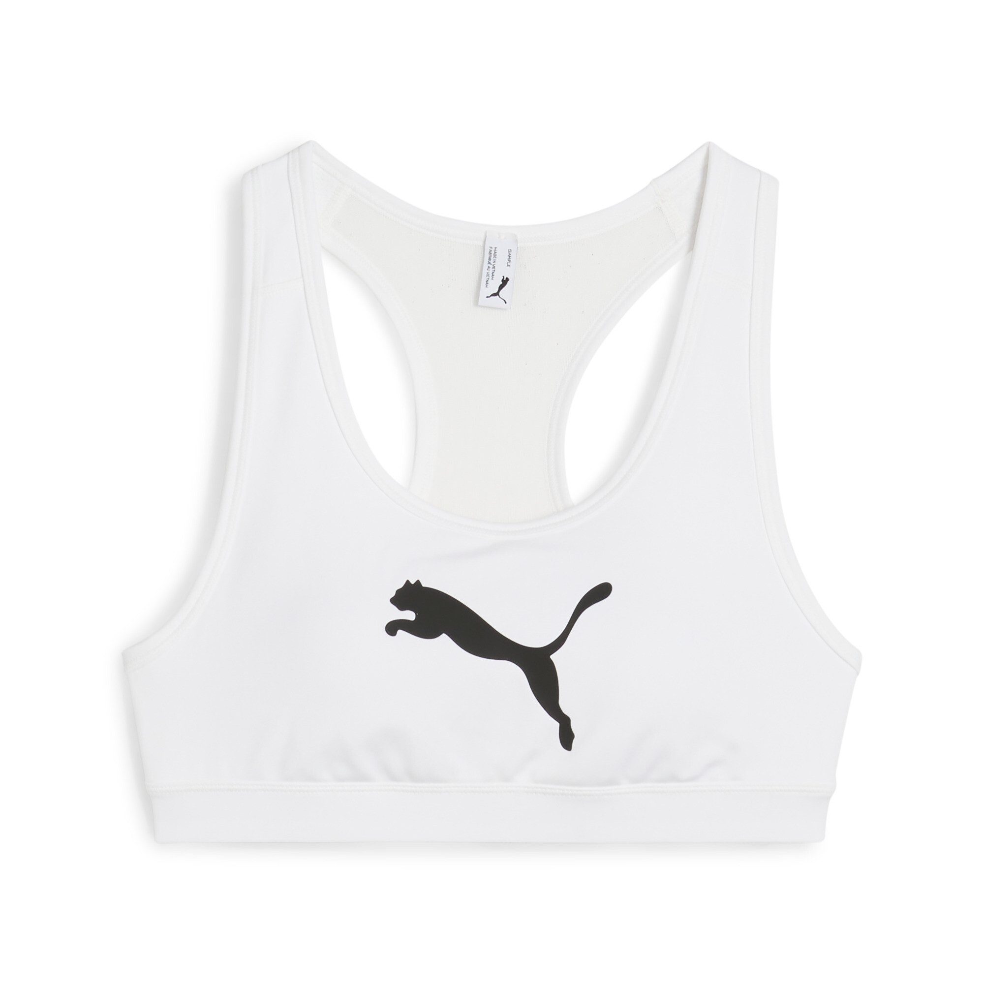 PUMA Sport-BH 4KEEPS BRA - P - MID mit mittlerem Halt, Racerback-Design, mit atmungsaktivem Mesh