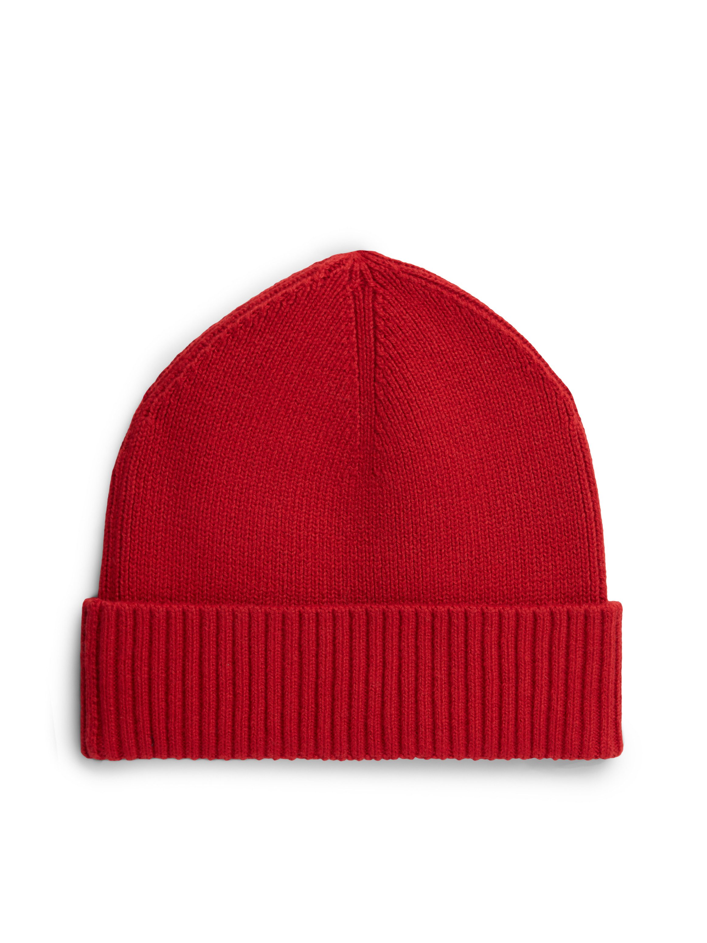 Tommy Hilfiger Strickmütze TH FLAG PIMA COTTON BEANIE Beanie mit Logostickerei, mit Kaschmiranteil Unisex – Bild 3 von 4