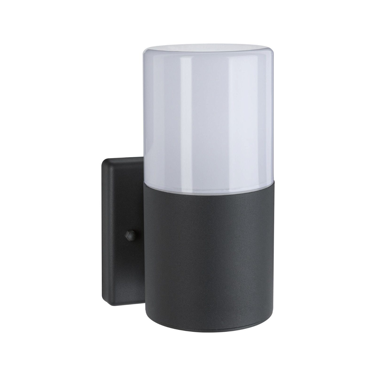 Paulmann Außen-Wandleuchte Tubs IP44 rund 105x123mm max. 15W 230V Grau matt Metall, Kunststoff, ohne Leuchtmittel