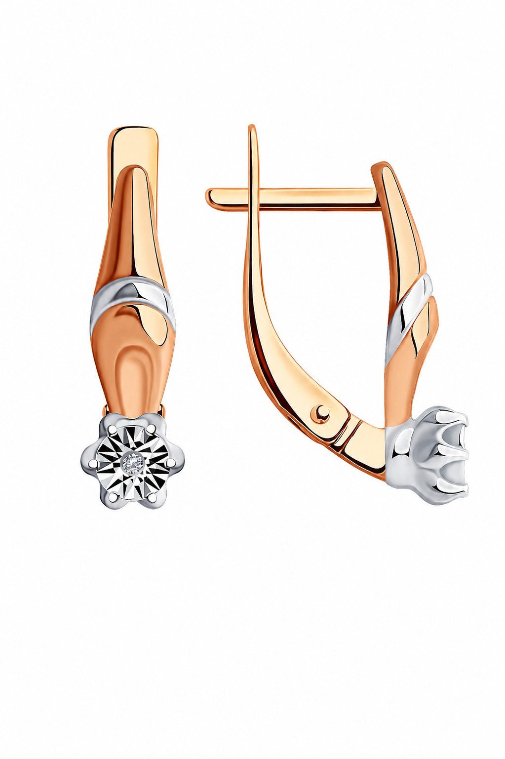 SOKOLOV Jewelry Paar Ohrhänger mit Brillant 925 Sterling Silber Geschenk für Frauen Freundin