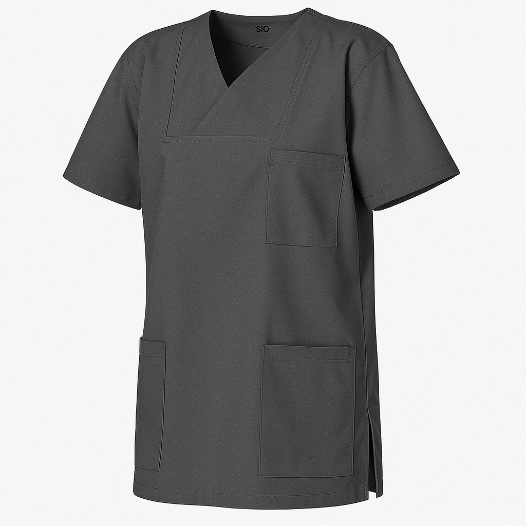 Clinotest Funktionsbluse Kasack Damen & Herren - 95 Grad waschbare, kochfest ohne einzulaufen (1-tlg) Schlupfkasack aus Baumwolle & Polyester - Berufsbekleidung für Pflege