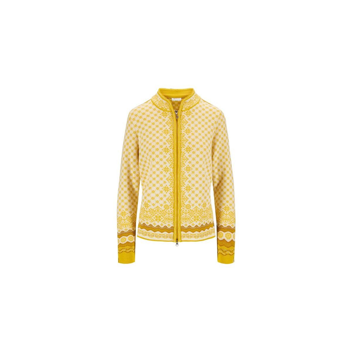 Dale of Norway Kapuzenstrickjacke Solfrid Fem Jacket Elegante Damenstrickjacke aus weicher Merinowolle mit femininen