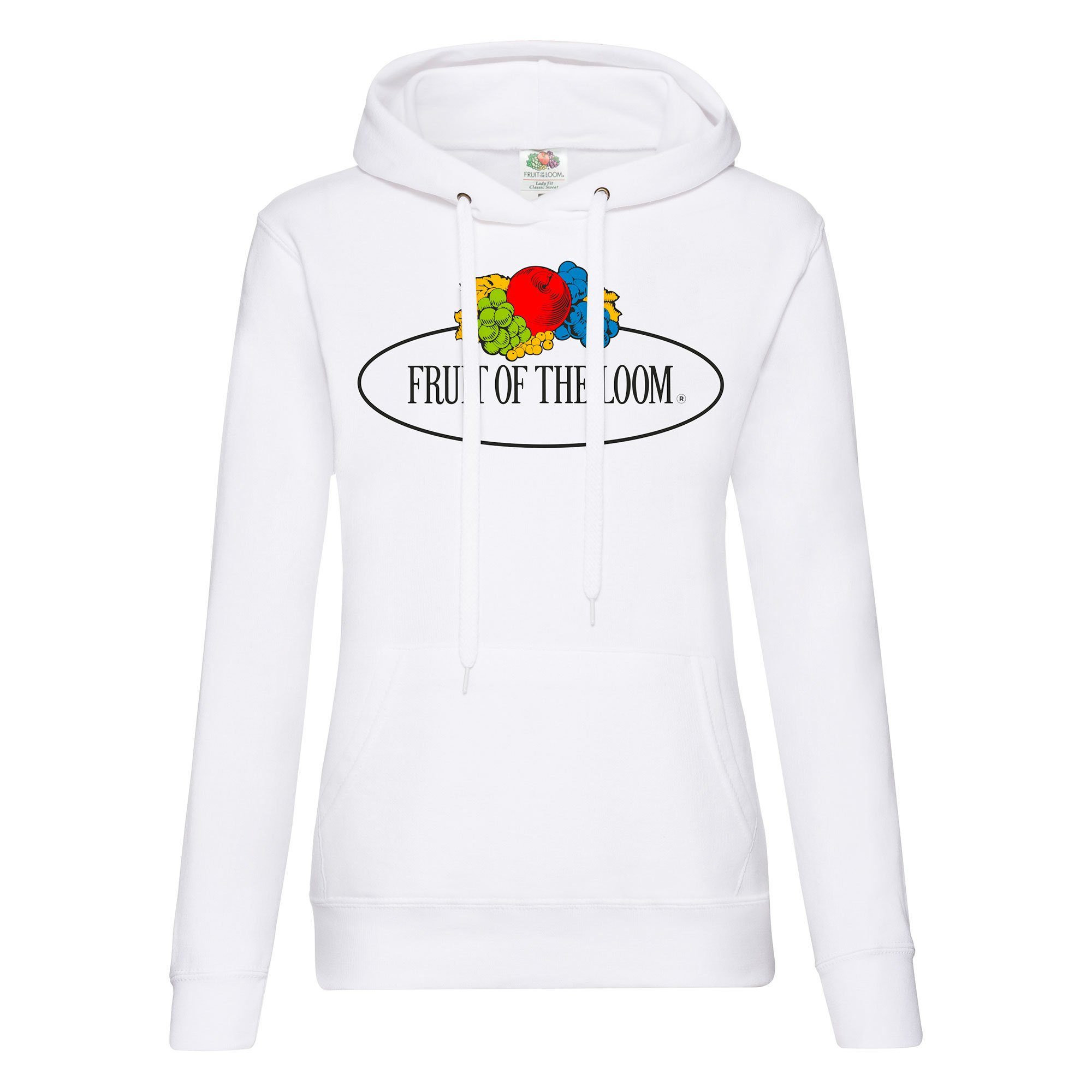 Fruit of the Loom Kapuzensweatshirt Damen Kapuzenpullover mit Vintage-Logo günstig online kaufen