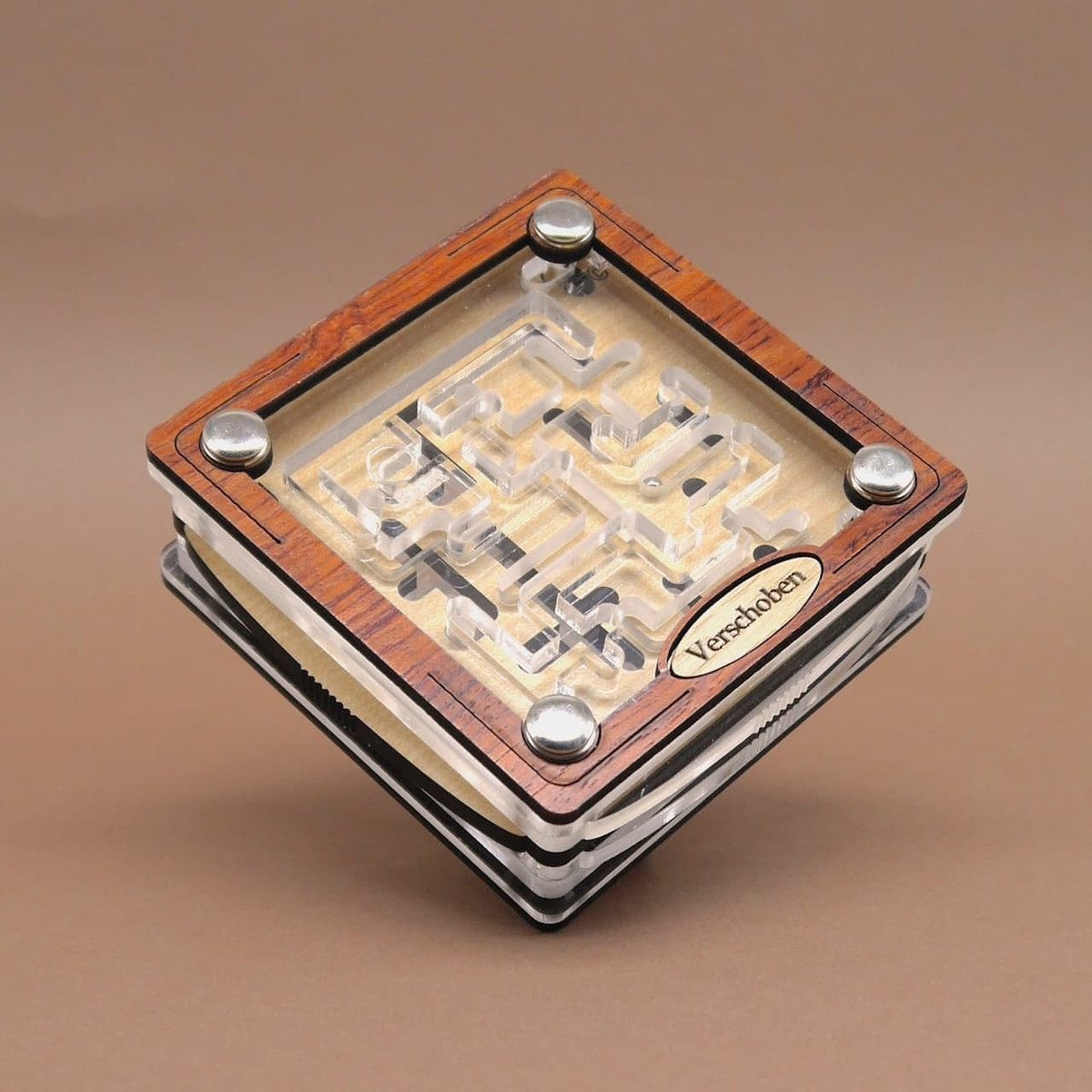 ROMBOL Denkspiele Spiel VERSCHOBEN - interessantes Kugellabyrinth, Denkspiel, Knobelspiel