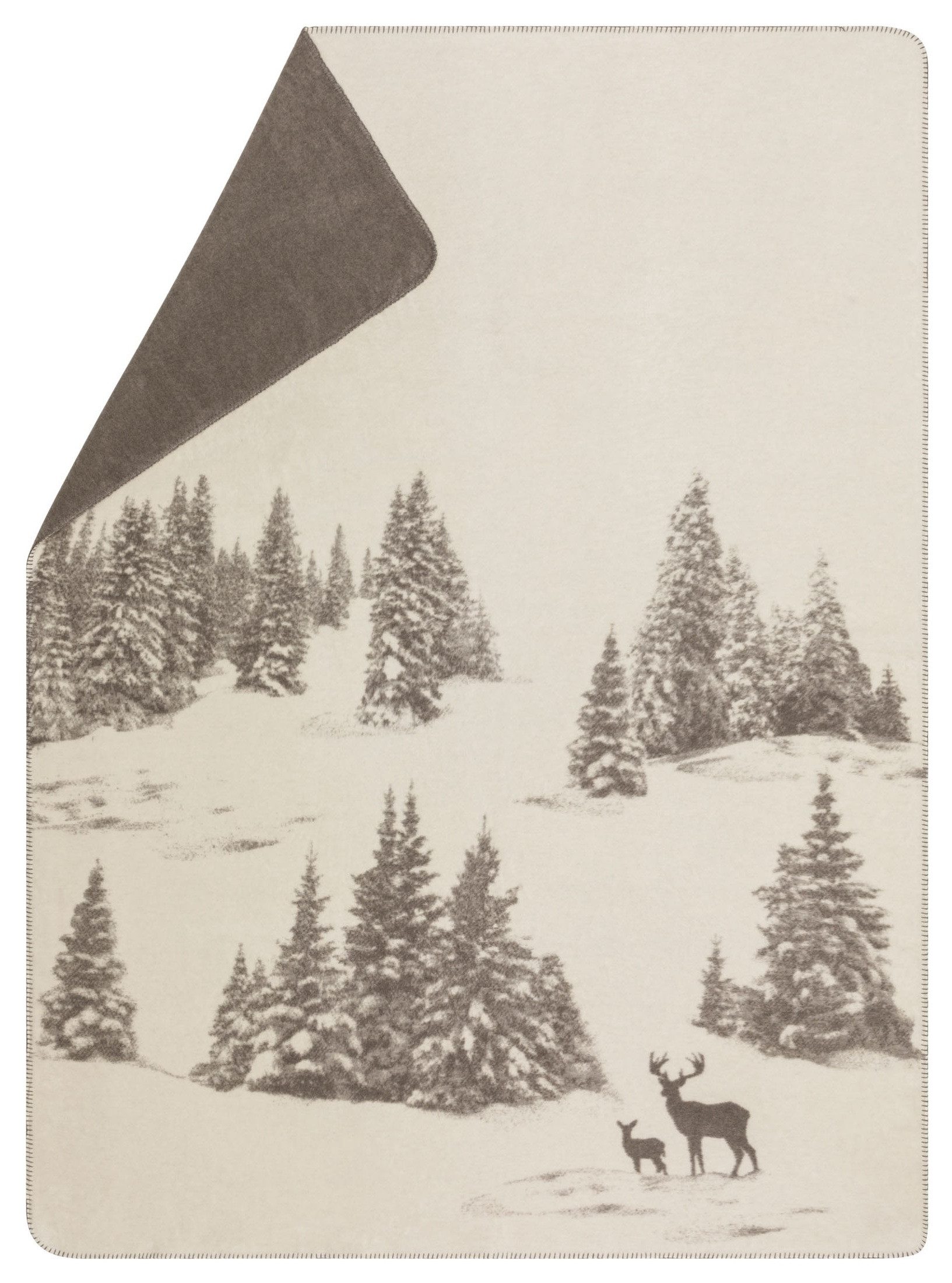 Wohndecke Kurzflor Savona 'Tannen' 150 x 200 cm, DAVID FUSSENEGGER günstig online kaufen