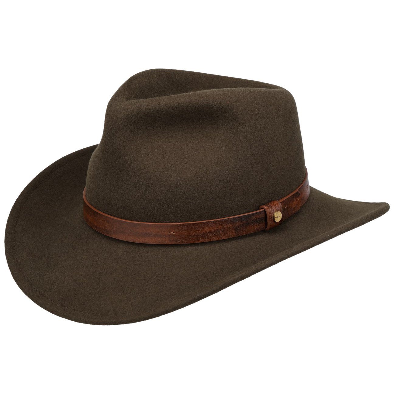 Stetson Cowboyhut (1-St) Cowboyhut mit Lederband