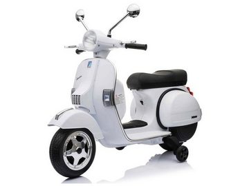 TPFLiving Elektro-Kindermotorrad Vespa PX150 - weiß - Farbe:, Belastbarkeit 30 kg, Motorroller Elektromotorrad - Sitzhöhe: cm