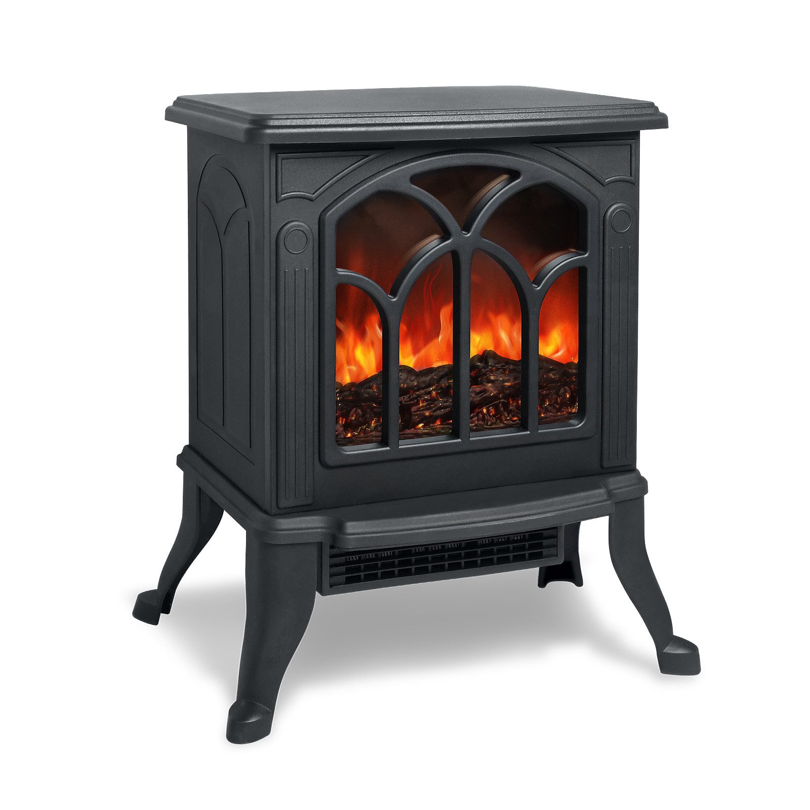 FIVMEN Heizgerät Elektrokamin mit Heizlüfter, Kaminfeuer Effek Kaminofen Flammeneffekt