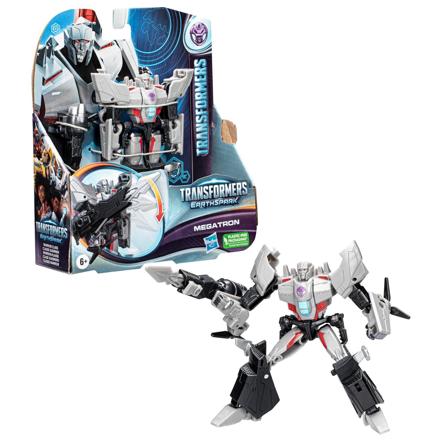 Hasbro Actionfigur Hasbro Transformers EarthSpark Warrior-Klasse Megatron (F67275L00)