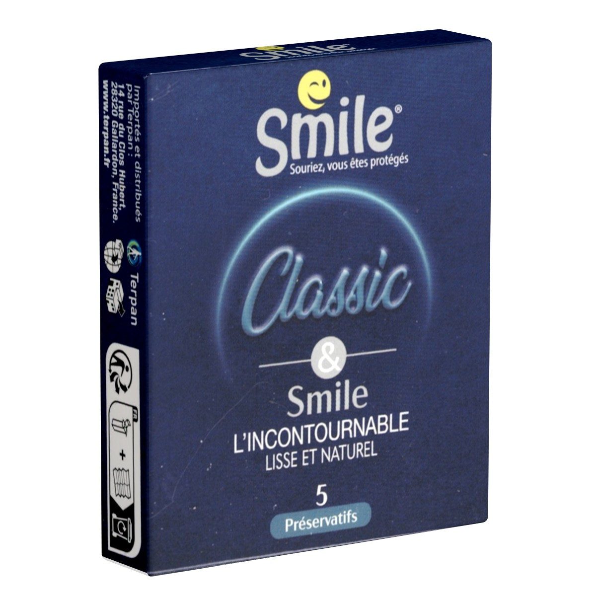 Smile Kondome Classic & Smile Packung, 5 St., Latexkondome, klassische Kondome mit leichtem Duft