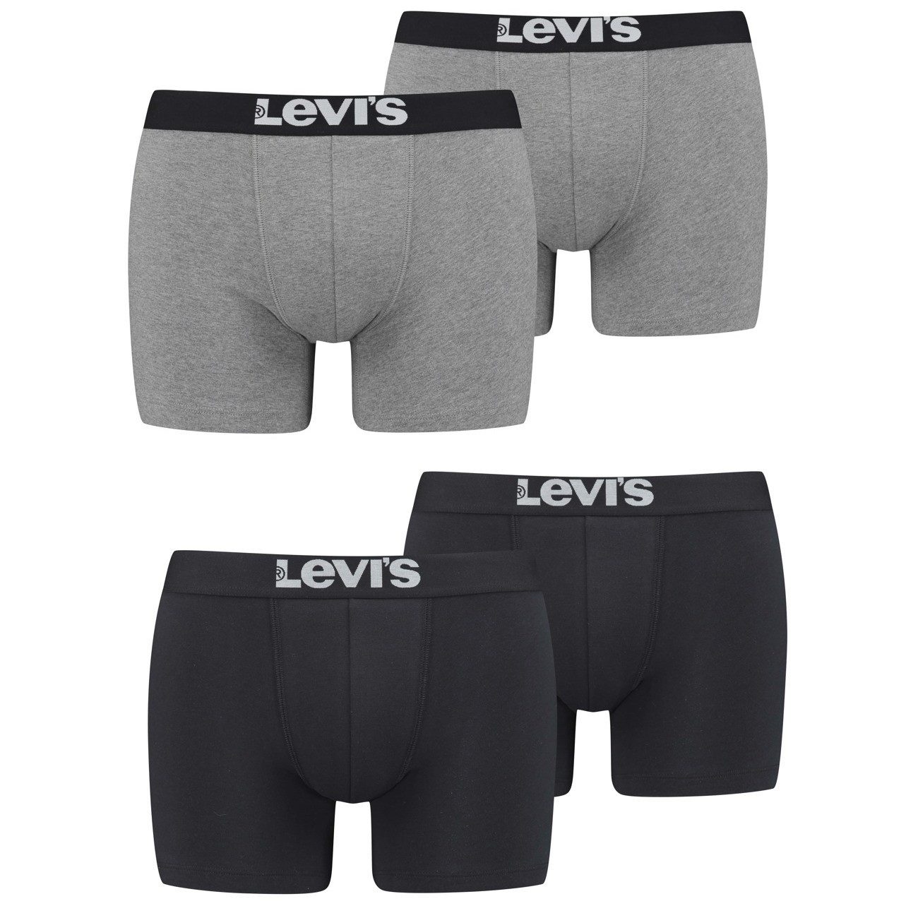 Levi's 4-er Set Boxer Briefs Schwarz & Grau günstig online kaufen