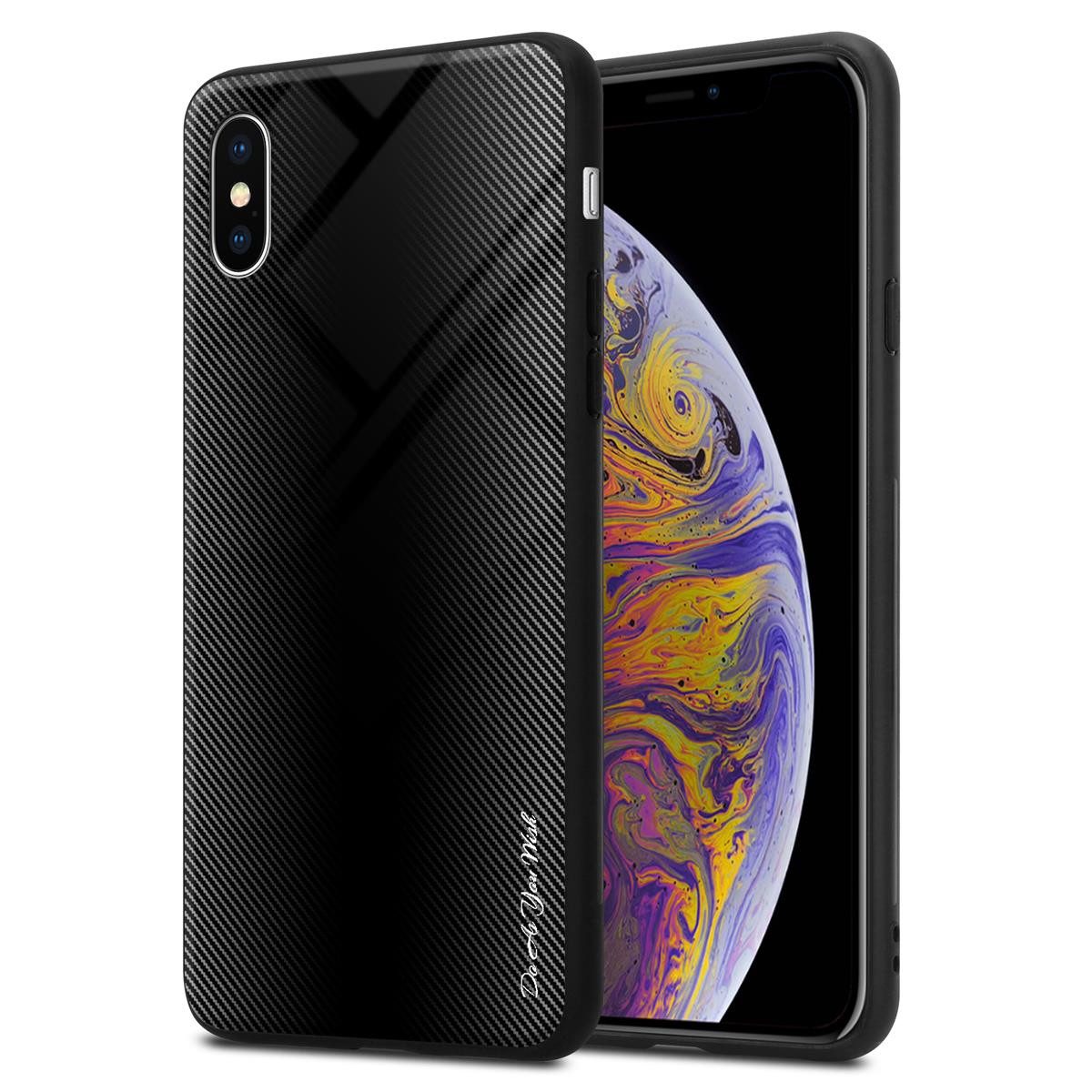 Cadorabo Handyhülle Apple iPhone XS MAX Apple iPhone XS MAX, Robustes Hard Case - Handy Schutzhülle - Hülle - Back Cover Bumper