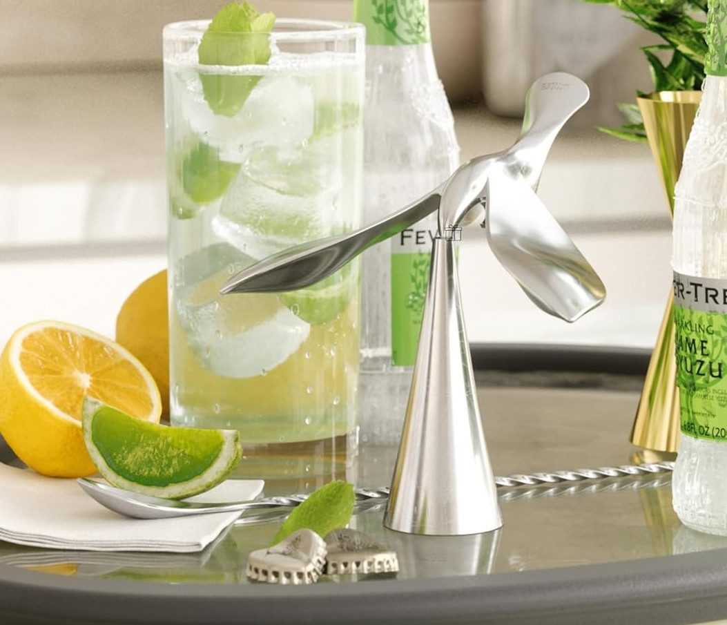 WestCraft Flaschenöffner TIPSY, Farbe - Design-Flaschenöffner - Balancing Bottle Opener (1-tlg), Kapselheber, Bieröffner, Kronkorken, stilvolles Bar Zubehör