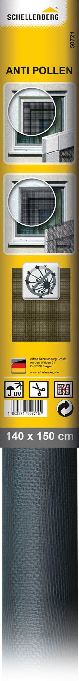 SCHELLENBERG Pollenschutzgitter Pollenschutzgitter und Fliegengitter Minirolle, anthrazit, 140 x 150 cm