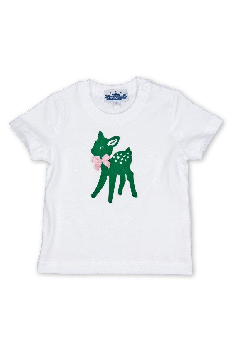 P.Eisenherz Trachtenbluse Trachtenshirt Baby/Kind - BAMBI - weiß/grün, weiß/lavendel