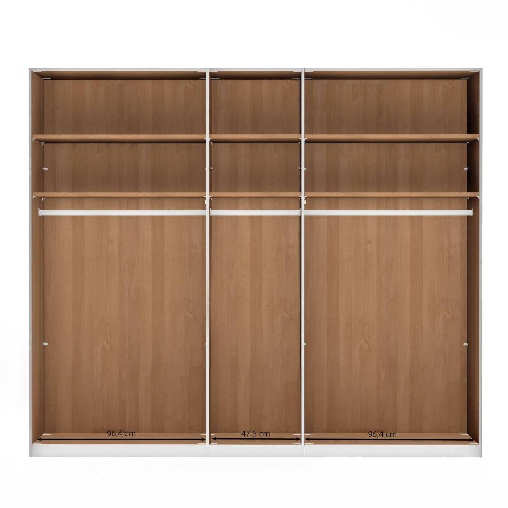 Pharao24 Kleiderschrank Sardanas aus Massivholz