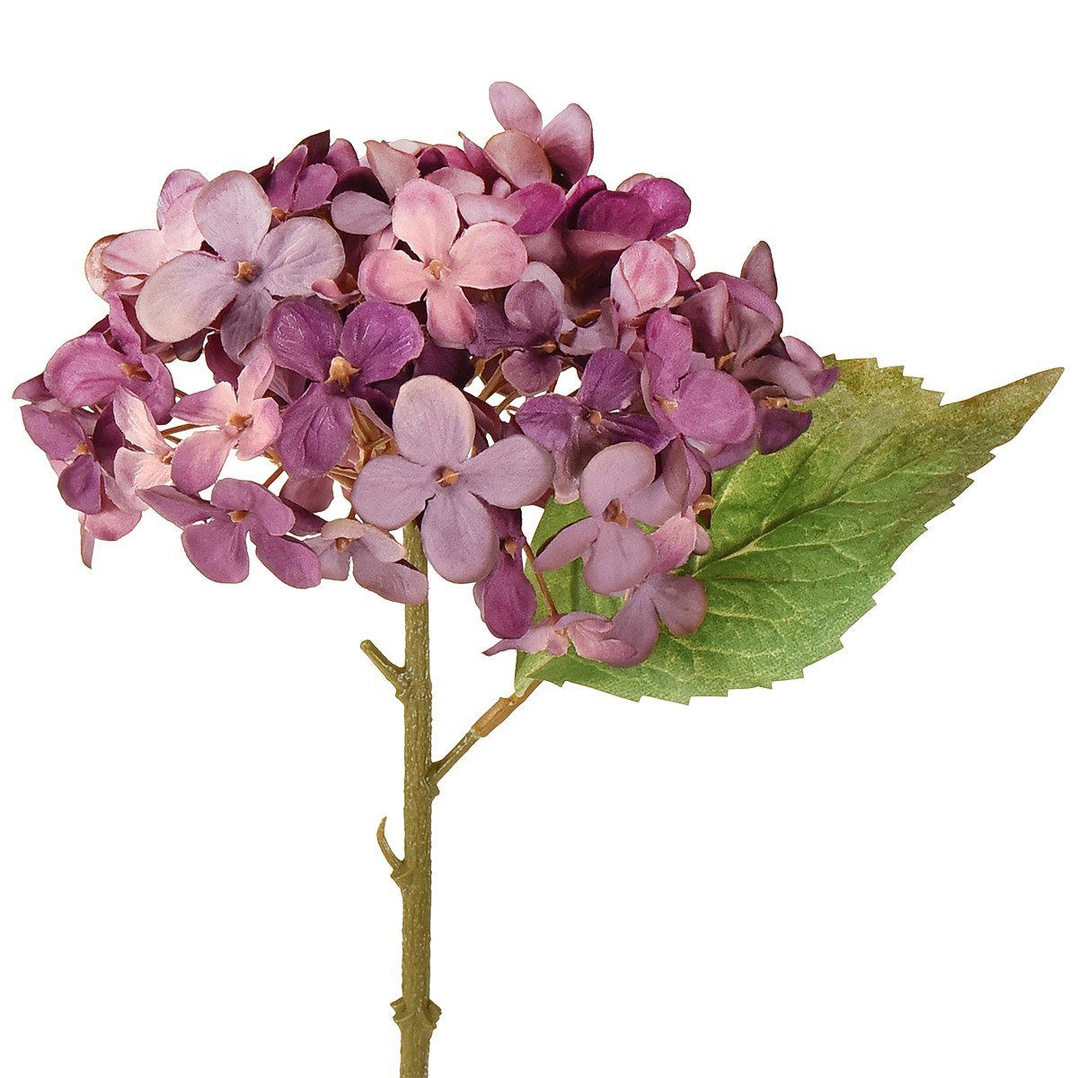 Kunstblume Hortensien Deko Lila 34cm Kunstblumen 2er Set, 2 Stück, Florists Products, Höhe 34 cm