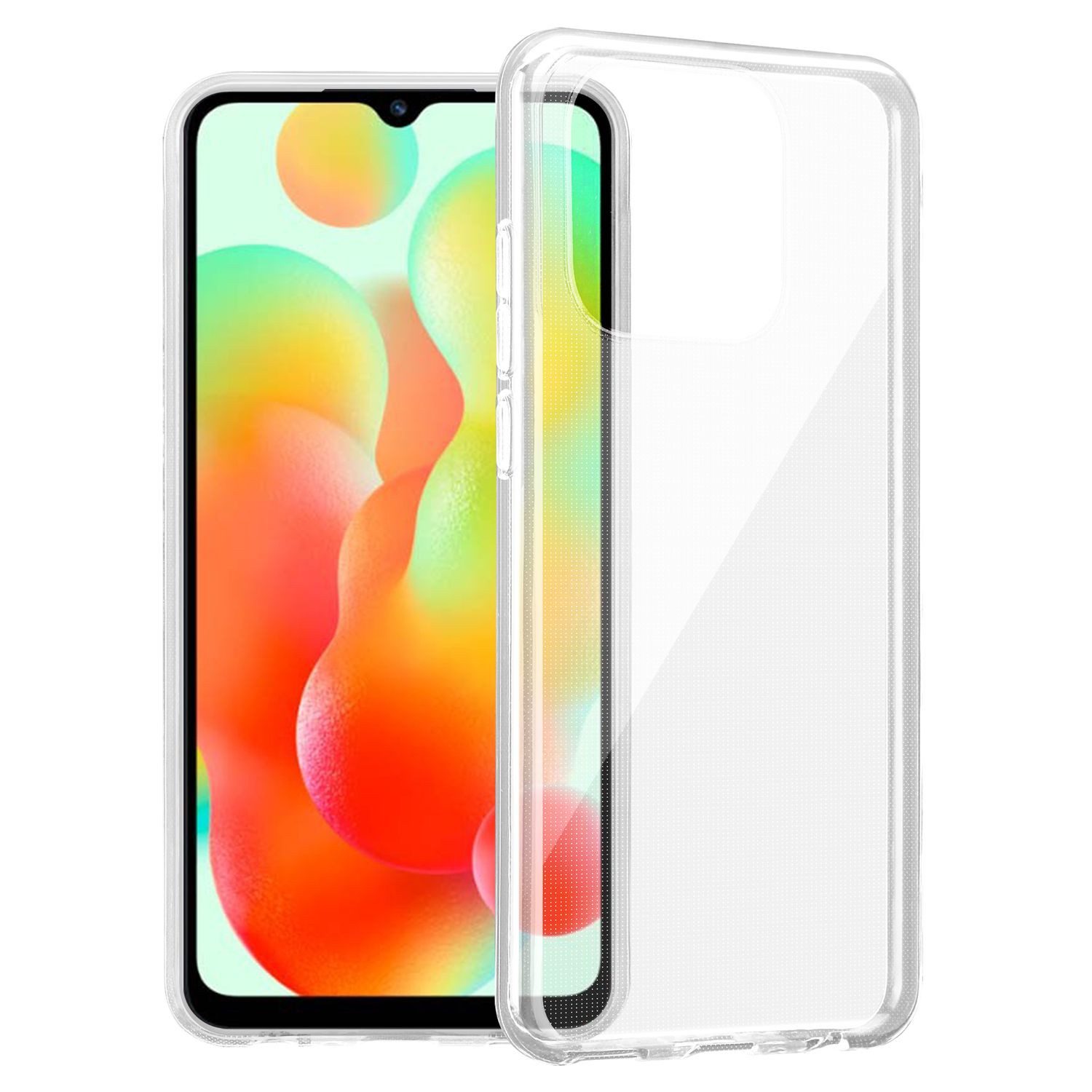 Cadorabo Handyhülle für Redmi 12C Hülle Redmi 12C, Hülle TPU Silikon Handy Schutzhülle Slim Transparent Case Cover