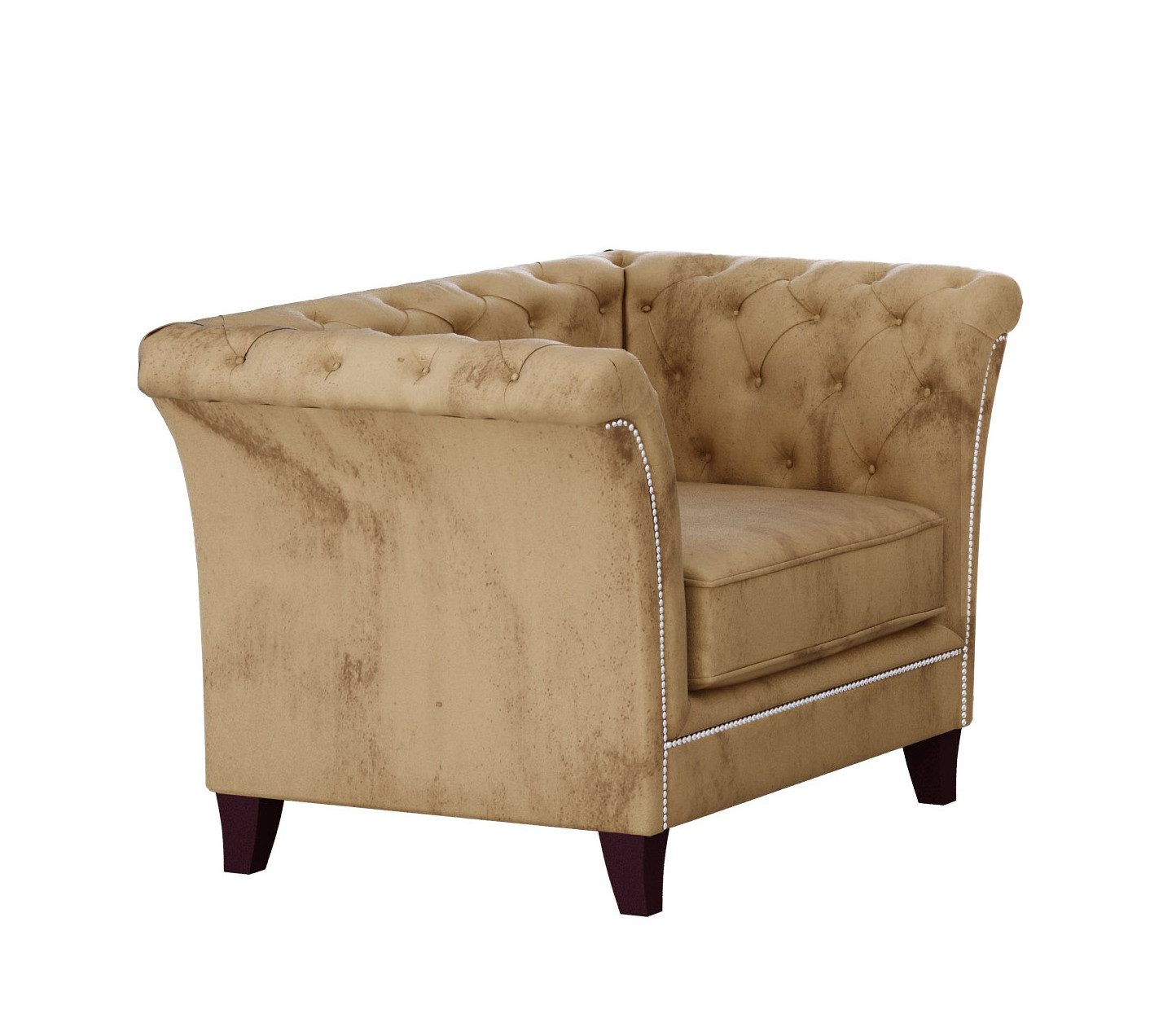 S-Style Möbel Chesterfield-Sessel Rainsburg aus Samt-Stoff günstig online kaufen