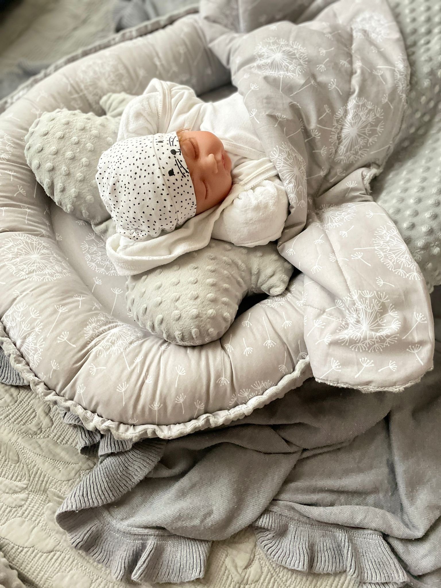 Loolay Bettnestchen MINKY/ Baumwolle BABYNEST Babykokon Geschenk Babyaustat günstig online kaufen